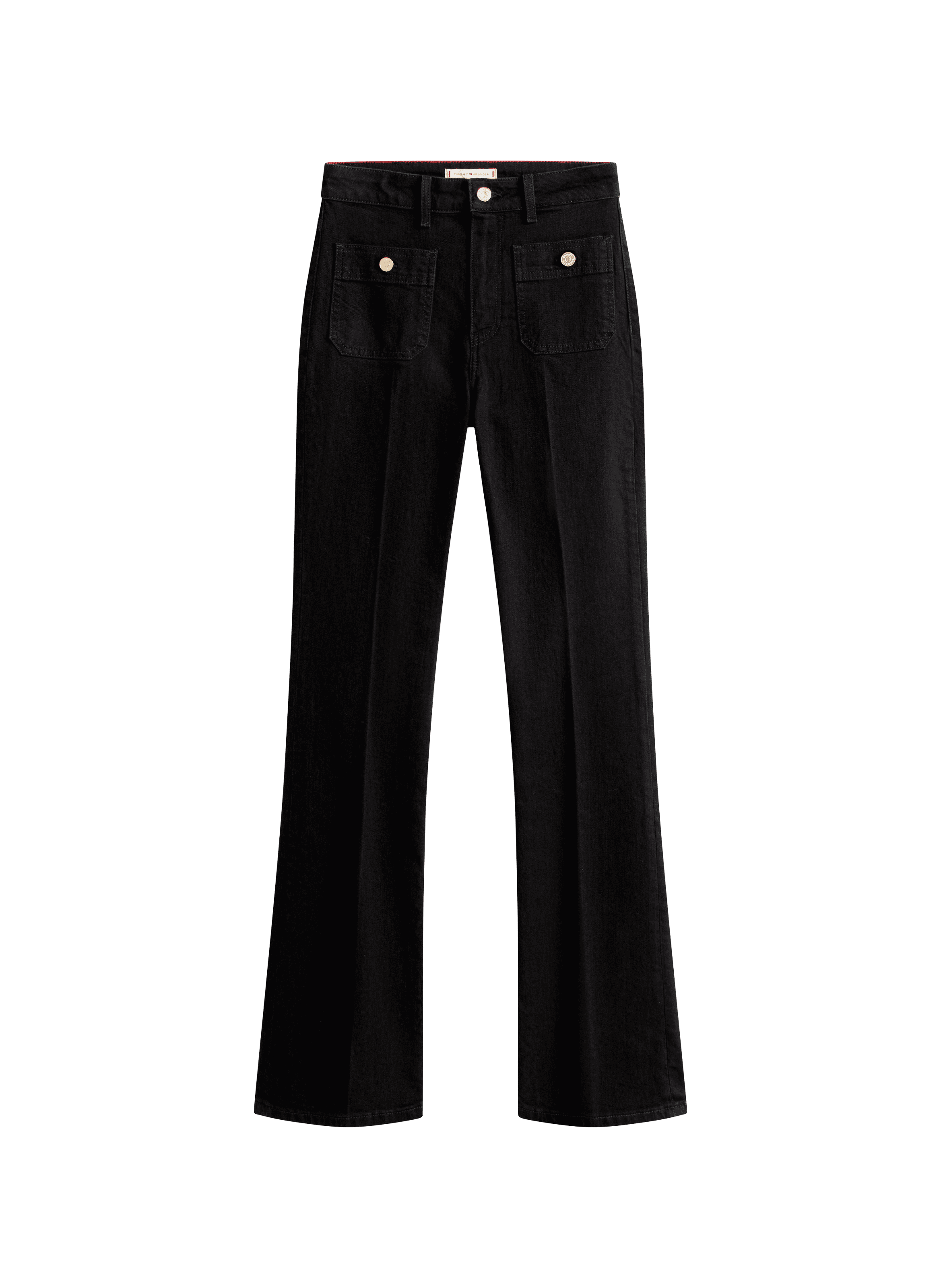 Jean boot-cut en coton mélangé TOMMY HILFIGER Noir