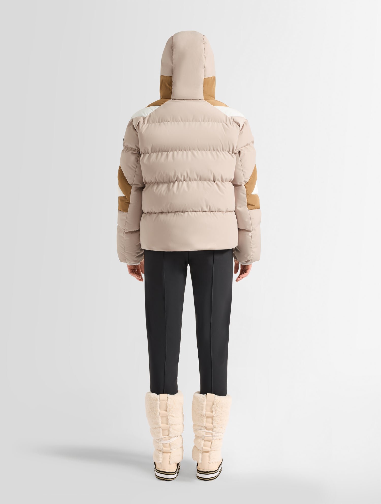 Doudoune charloy col capuche coupe oversize FUSALP Blanc