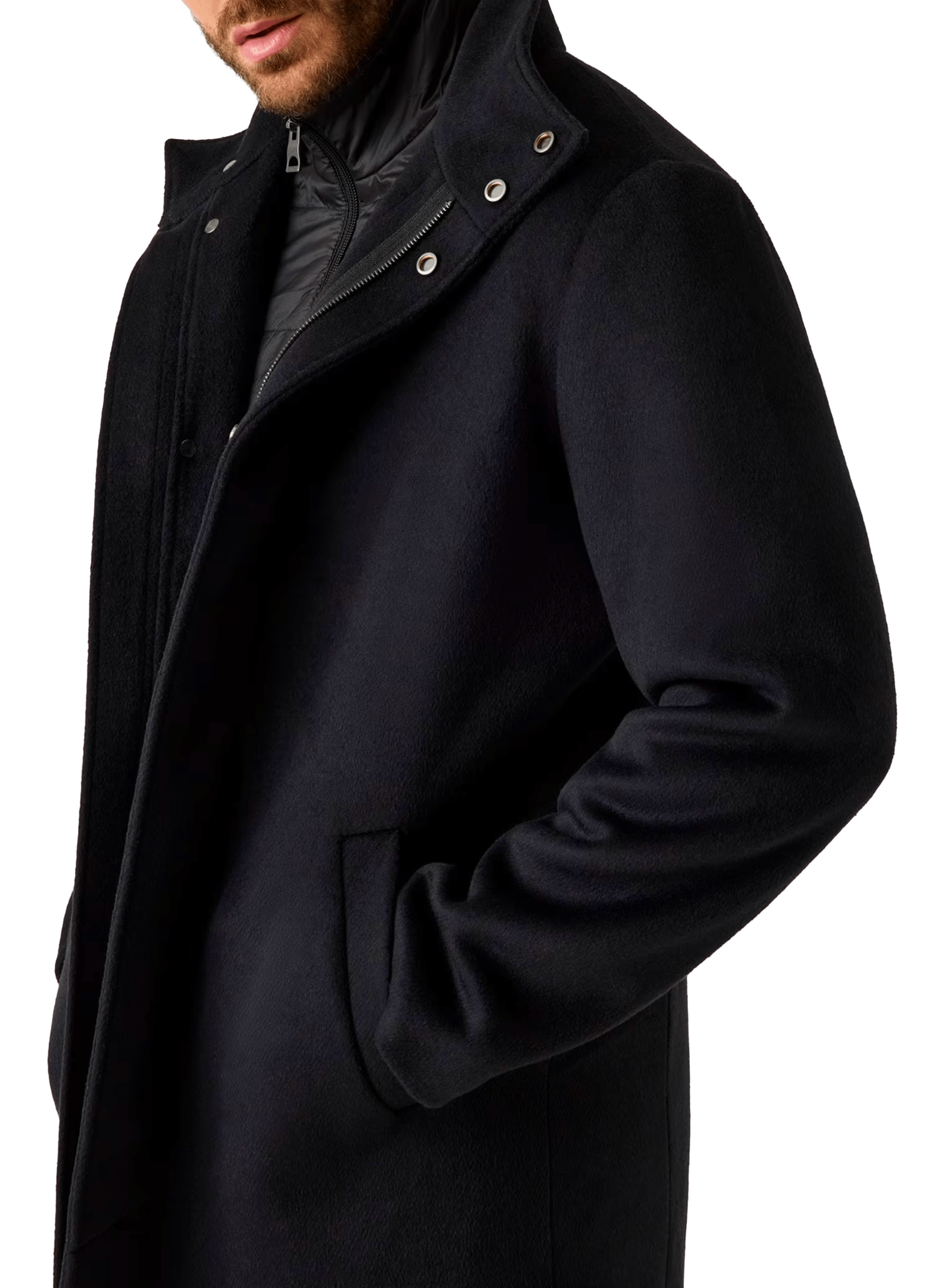 Wool blend Coat GUESS Black