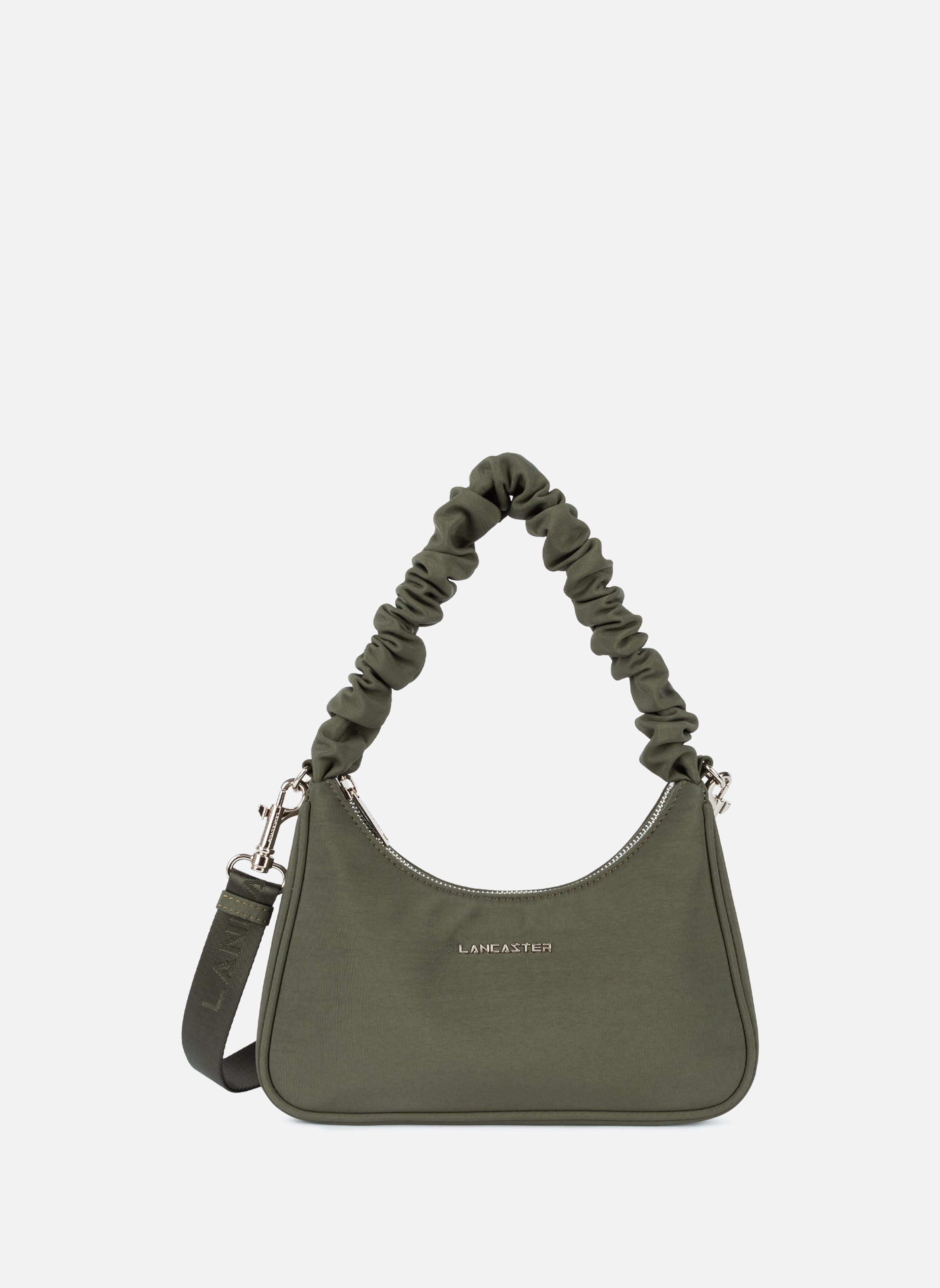 Petit sac besace - basic chouchou Kaki by LANCASTER LANCASTER Petit sac besace - basic chouchou Kaki