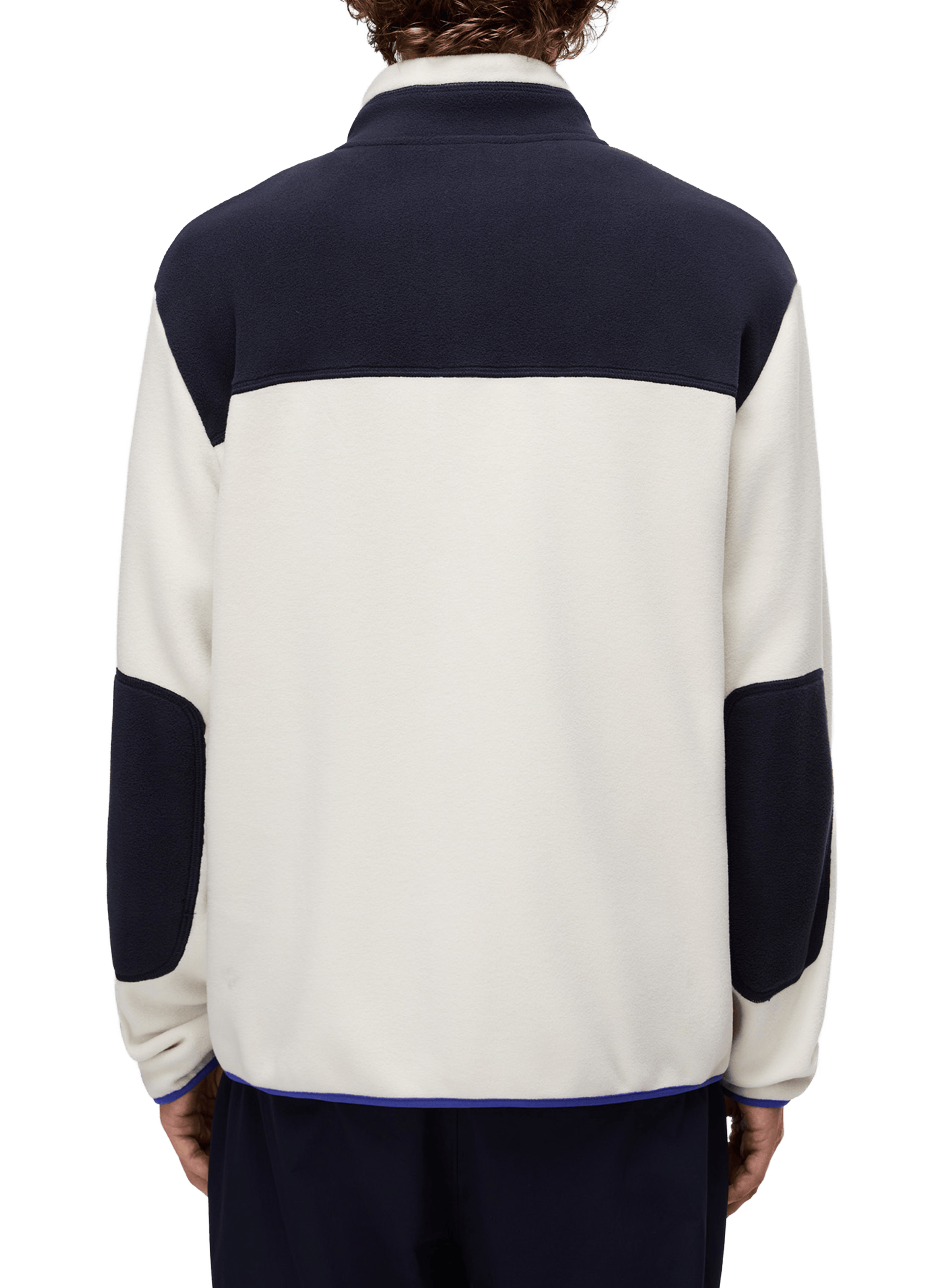 Straight fleece sweater with high collar in blended cotton NAPAPIJRI Beige