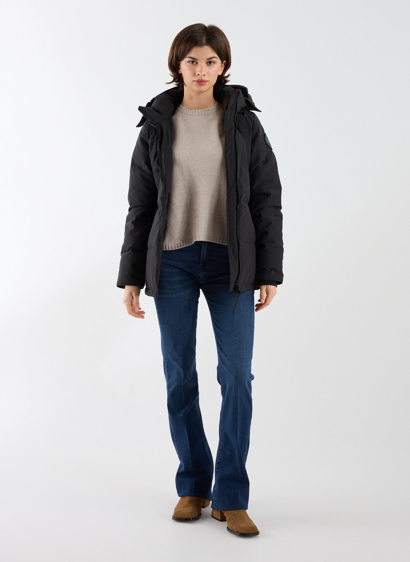 Doudoune à capuche amovible CANADA GOOSE Gris