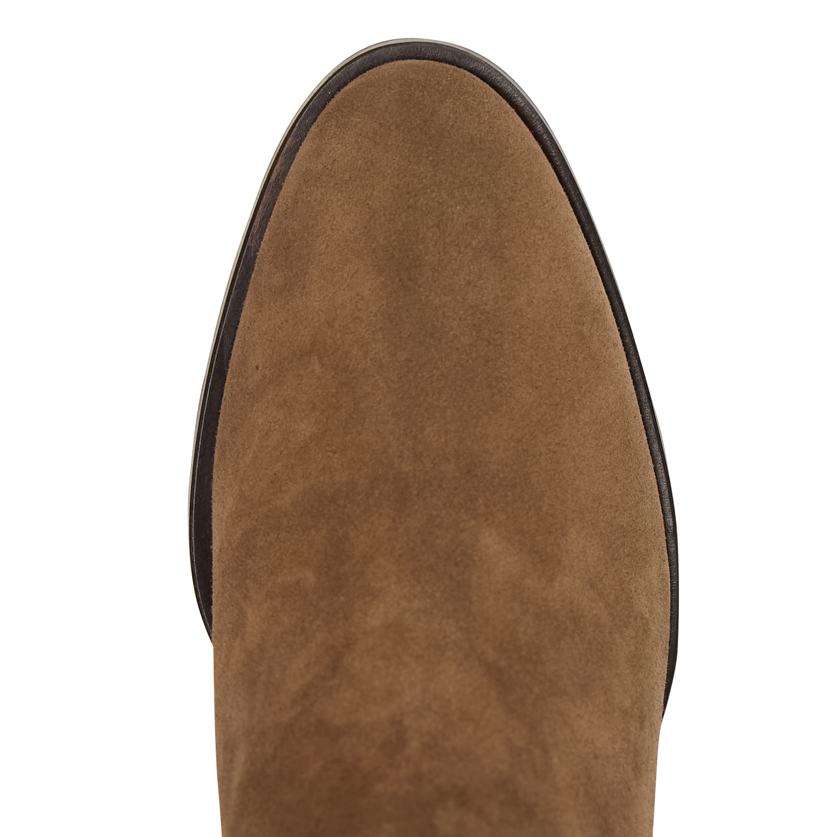 Bottines à talons en cuir velours n°663 RIVECOUR Marron