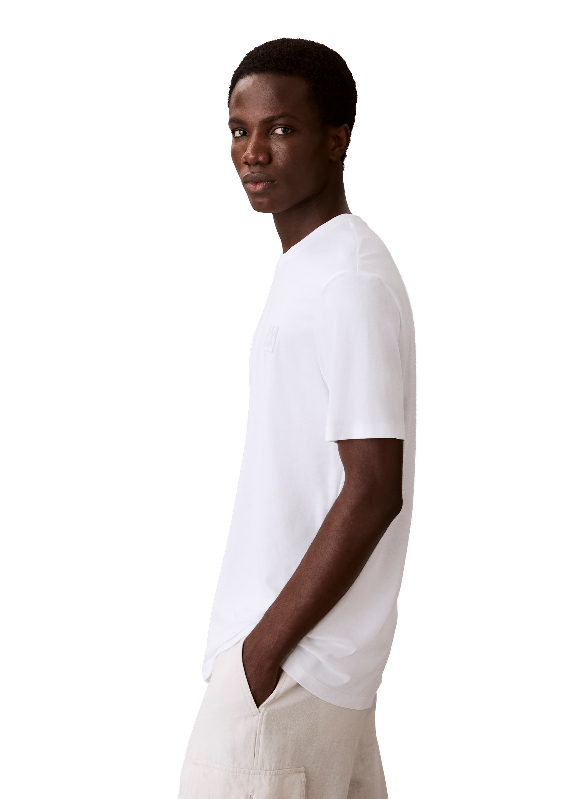 Cotton Logo T-shirt CALVIN KLEIN White