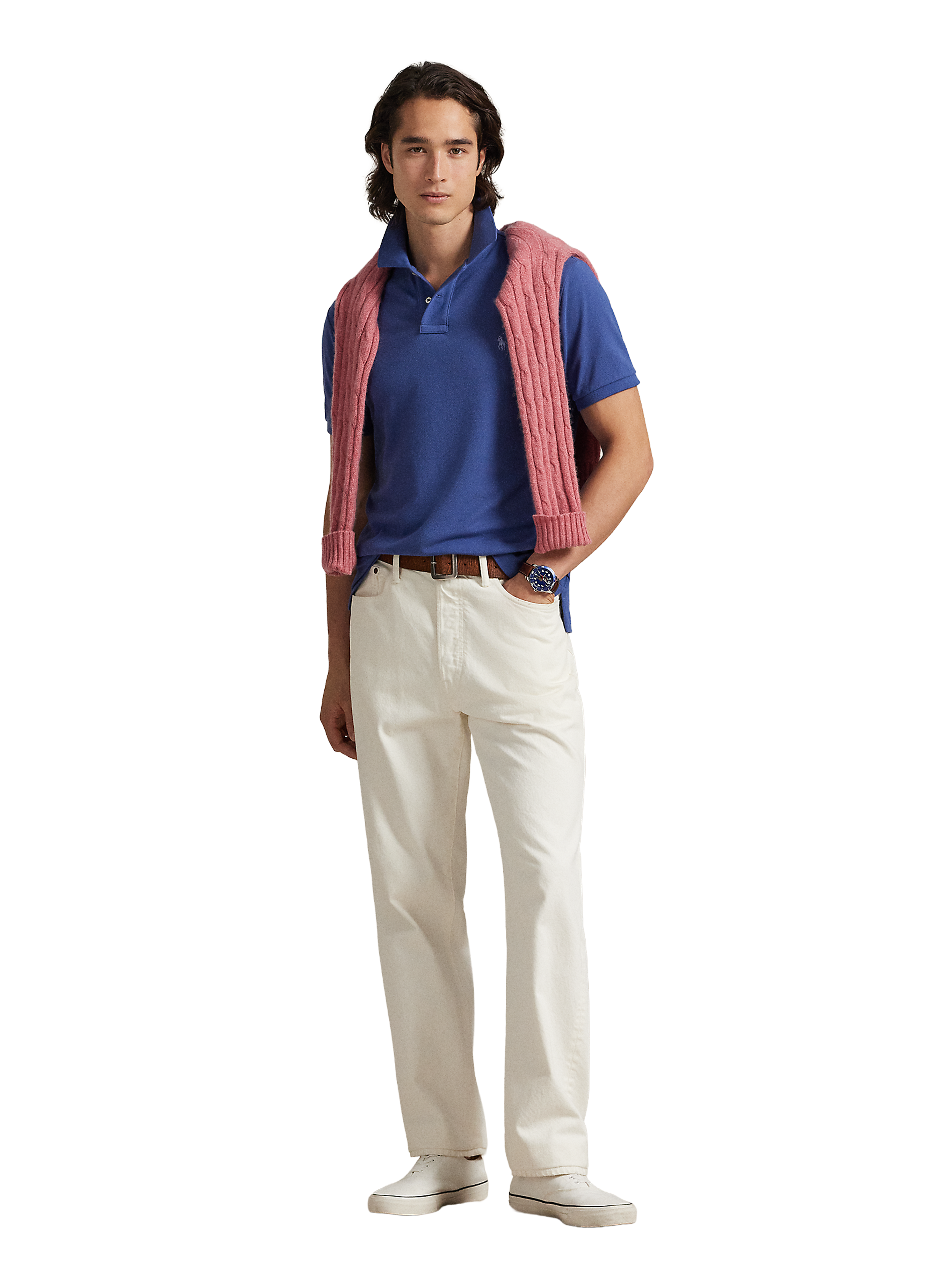 Polo en coton POLO RALPH LAUREN Bleu