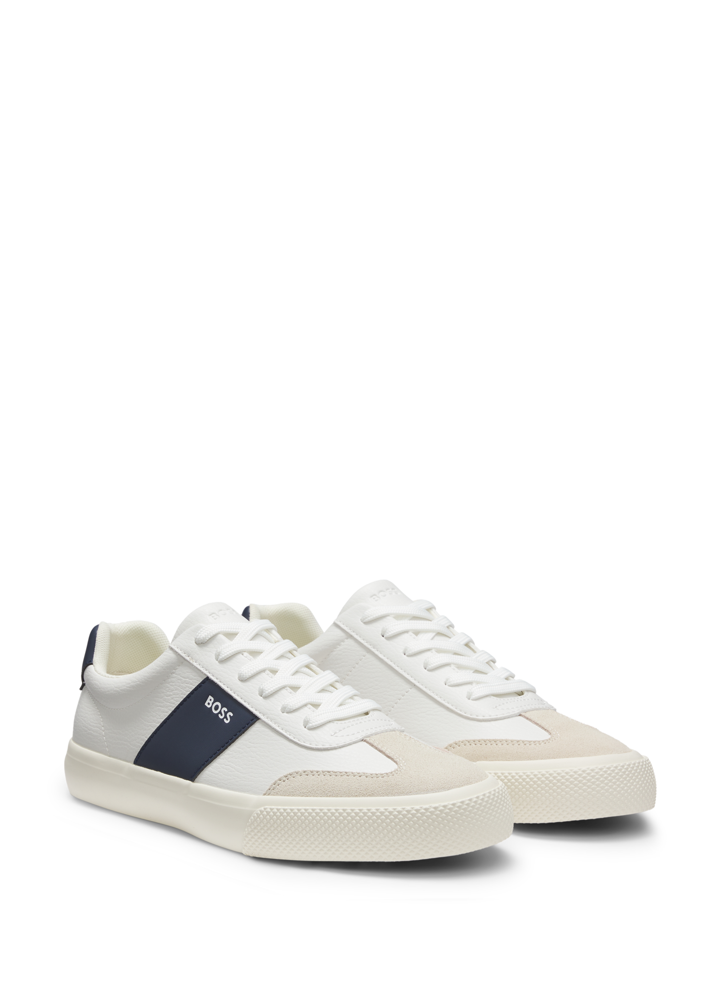 Baskets basses à logo HUGO BOSS Blanc