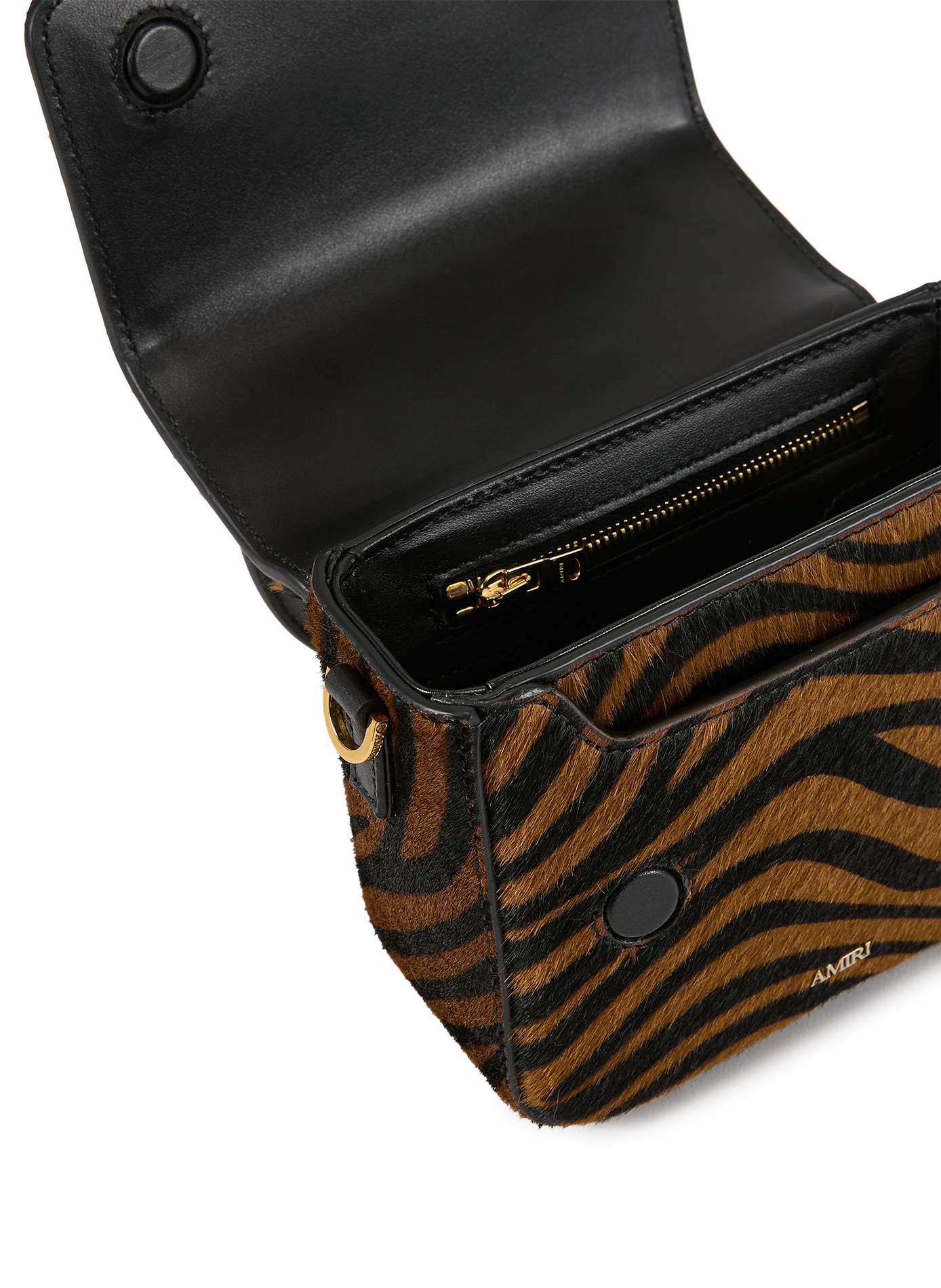 Sac à main Zebra en cuir AMIRI Multicolore