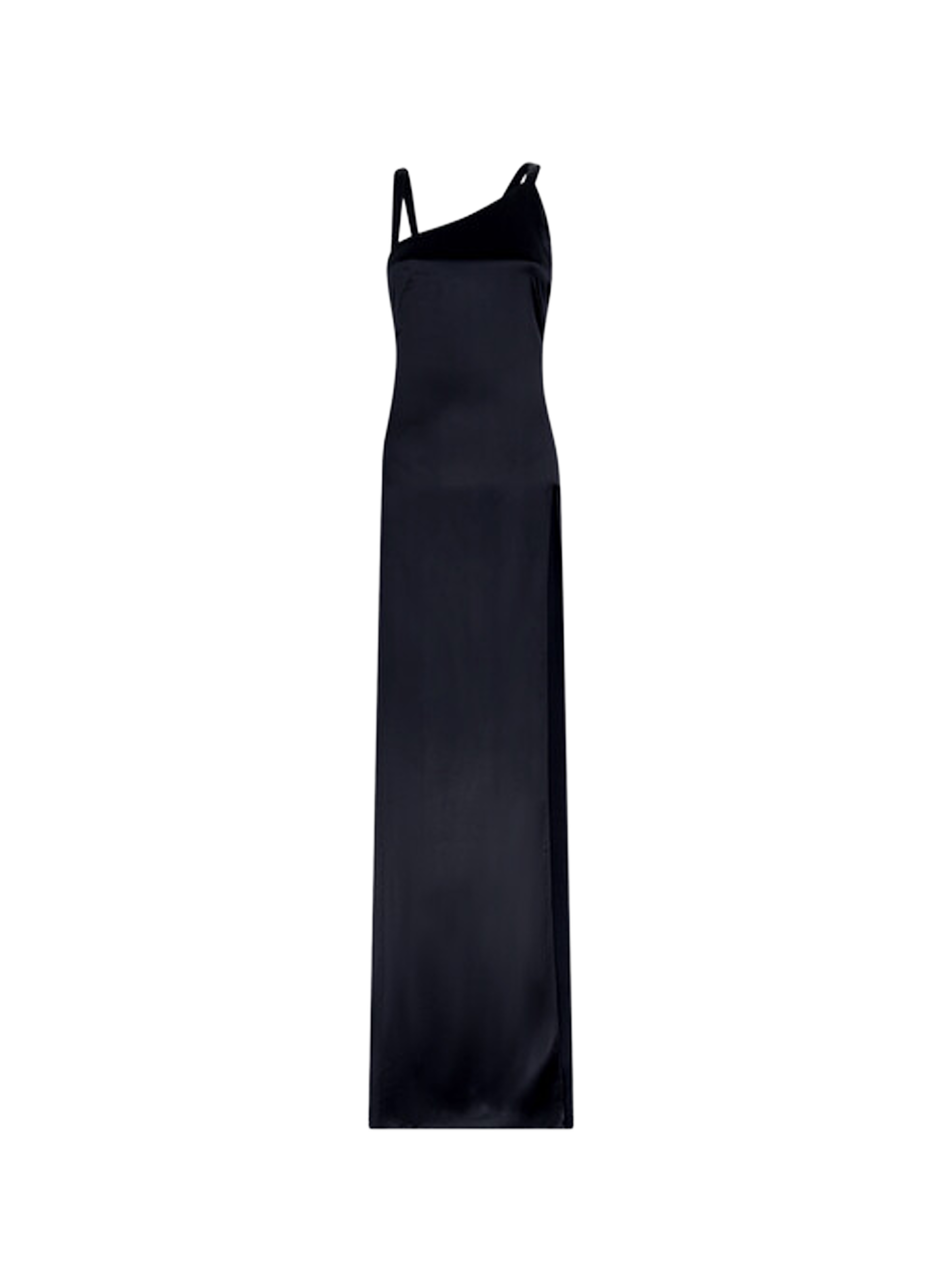 Robe longue à fentes sans manches THE ATTICO Noir