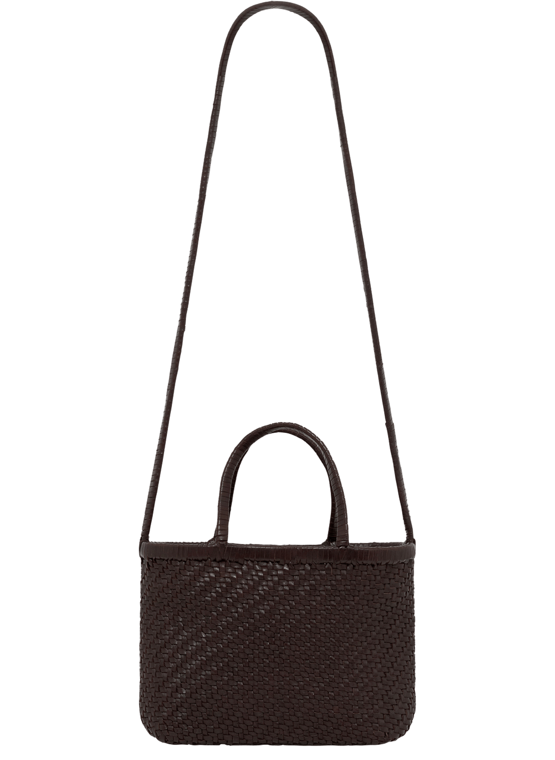 Petit sac à main en cuir tressé - gaby PABLO Marron