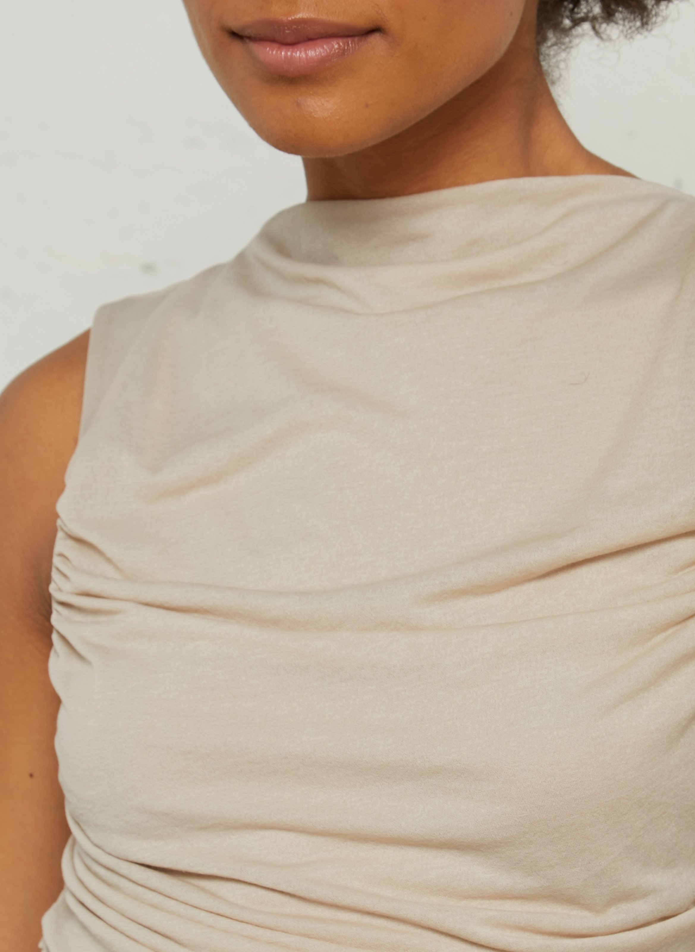 Top drapé en coton mélangé irina SOEUR Beige