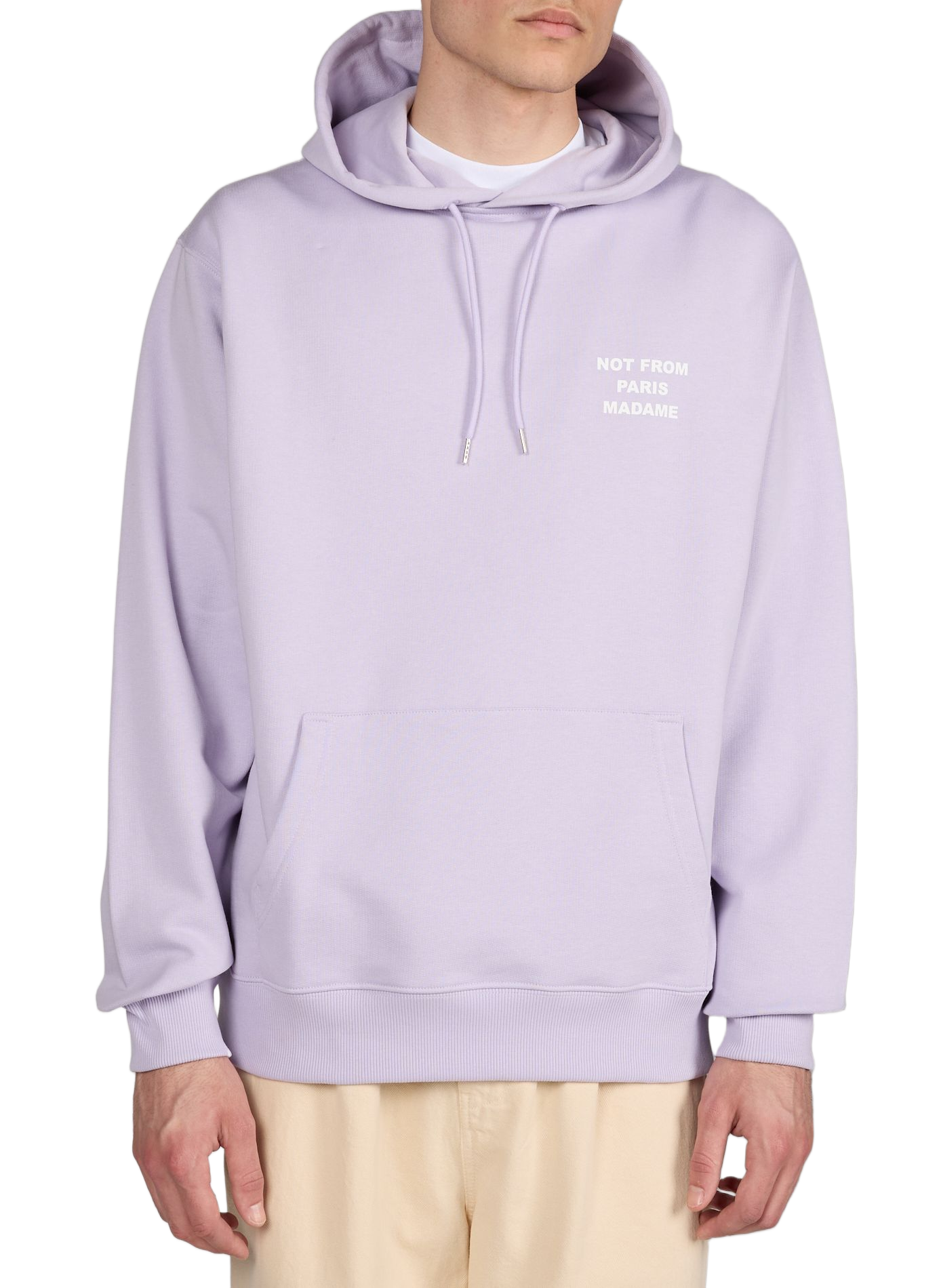 Cotton Hooded Sweatshirt DROLE DE MONSIEUR Purple