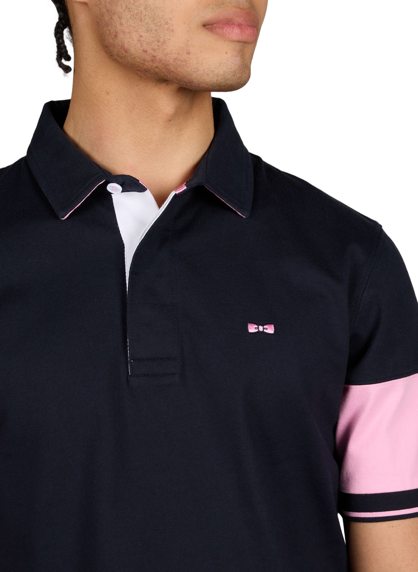 Polo à manches courtes en coton EDEN PARK Bleu