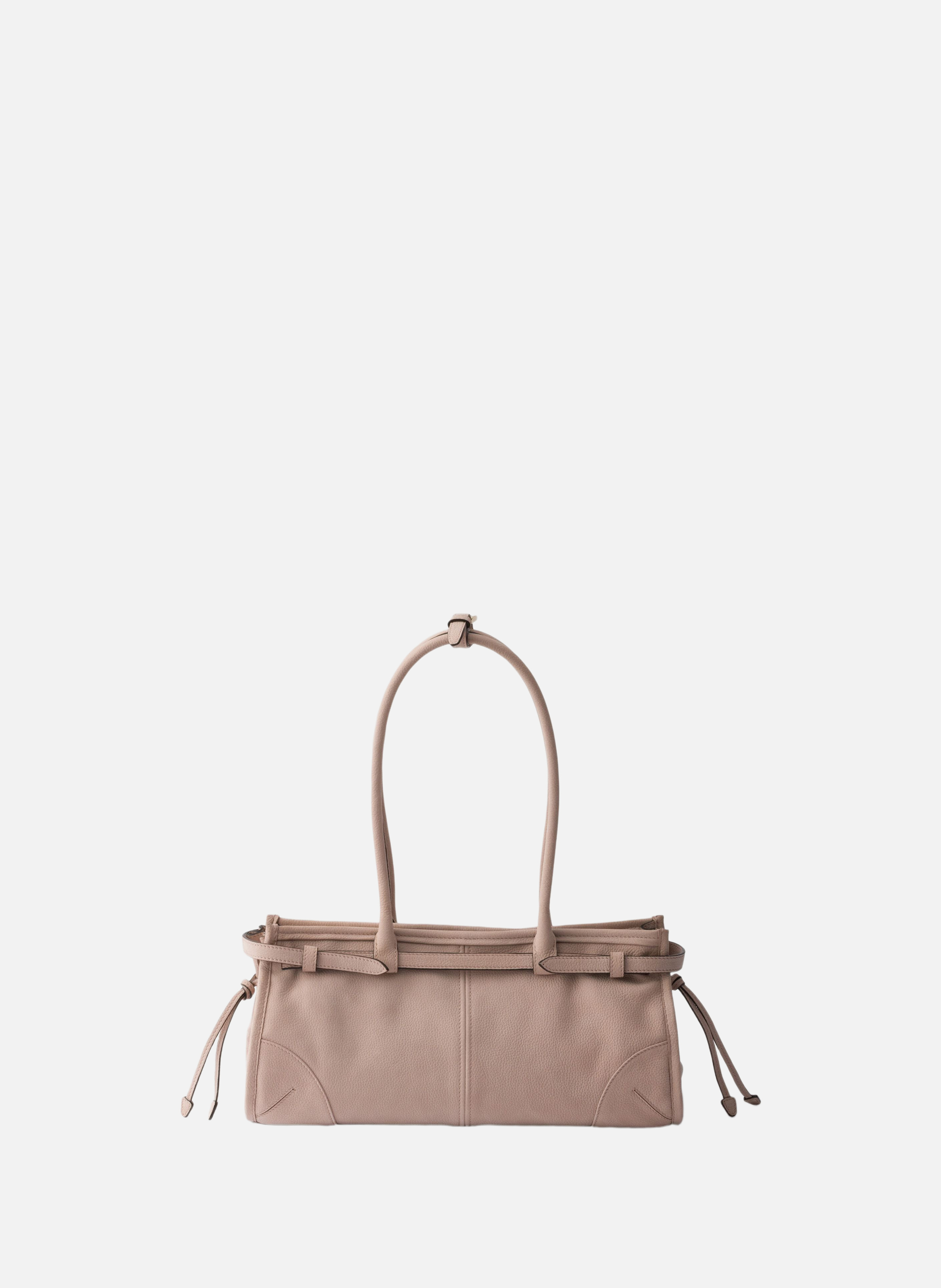 Sac à main prada bonnie en cuir nubuck de taille m PRADA Rose