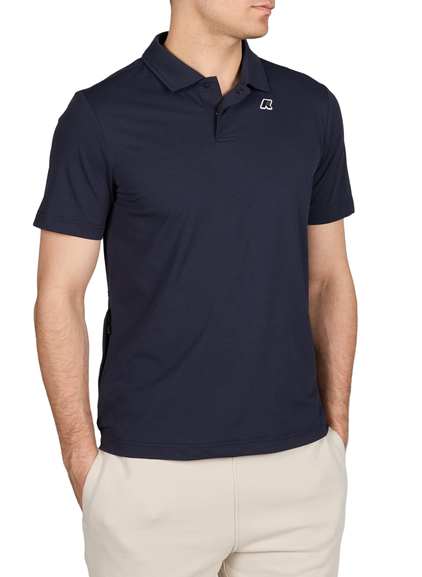 Short-sleeved polo shirt with logo K-WAY Blue