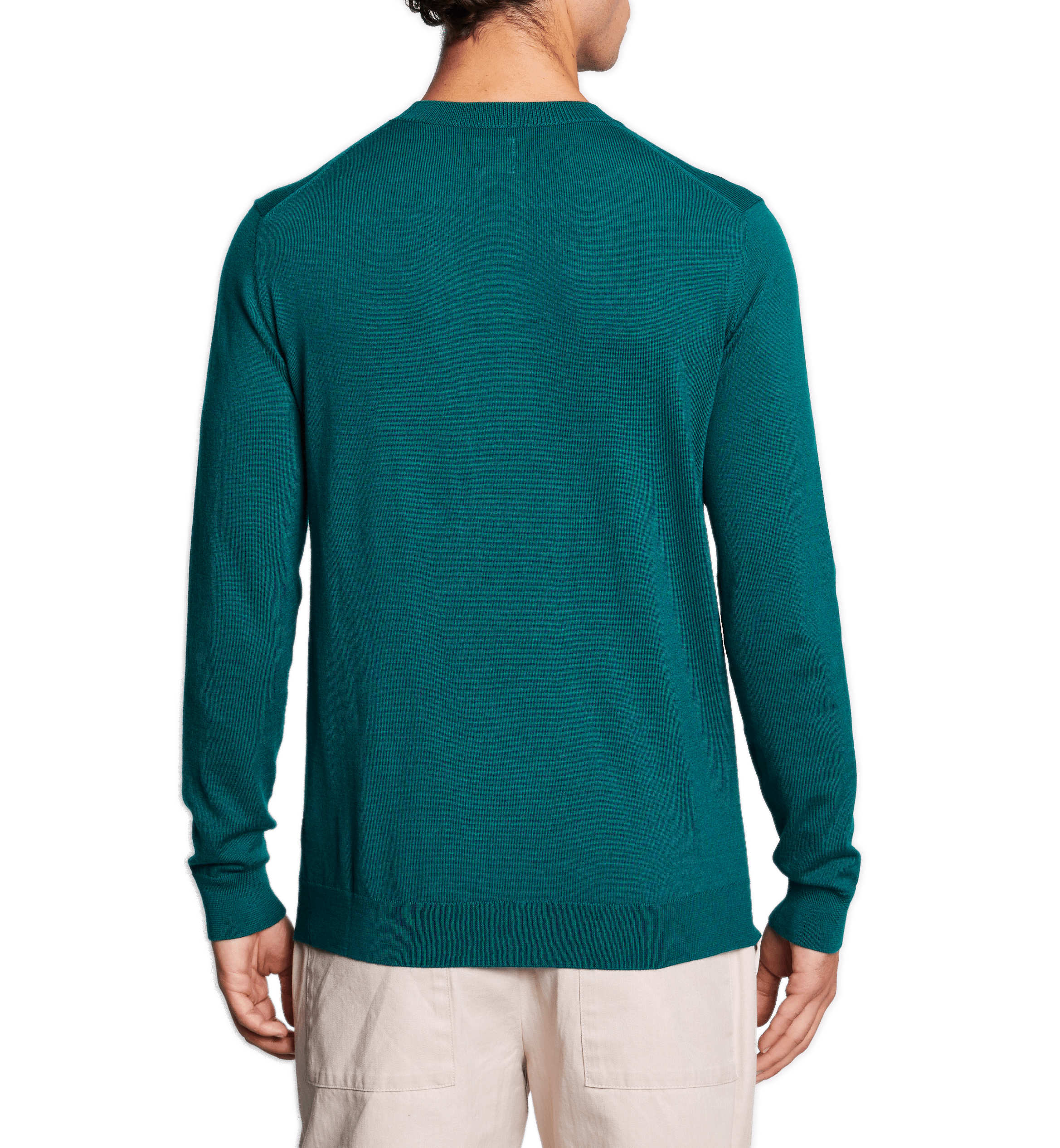  Round-neck wool jumper AU PRINTEMPS PARIS Green