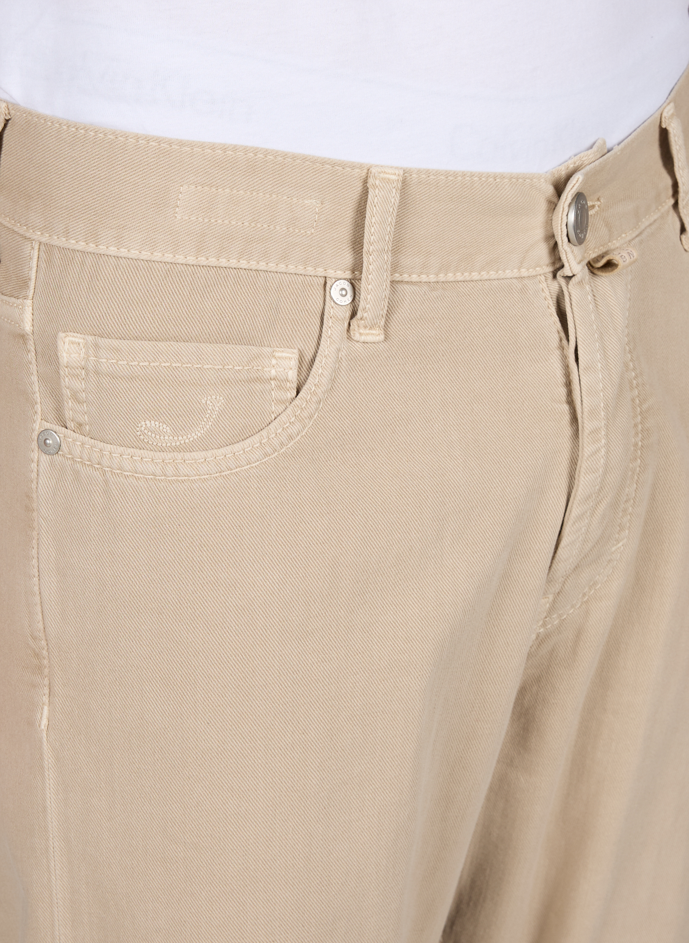 Regular cotton jeans JACOB COHEN Beige