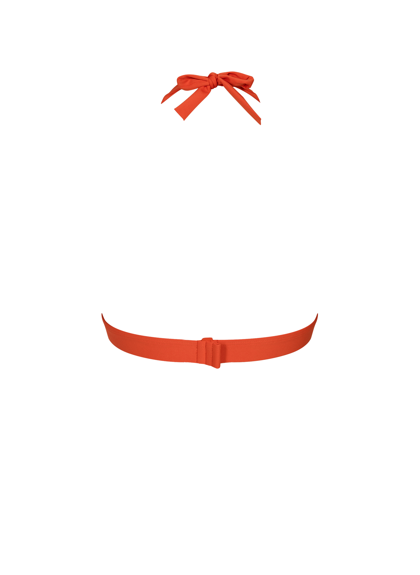 Triangle bikini top with tie closure D NU D Orange