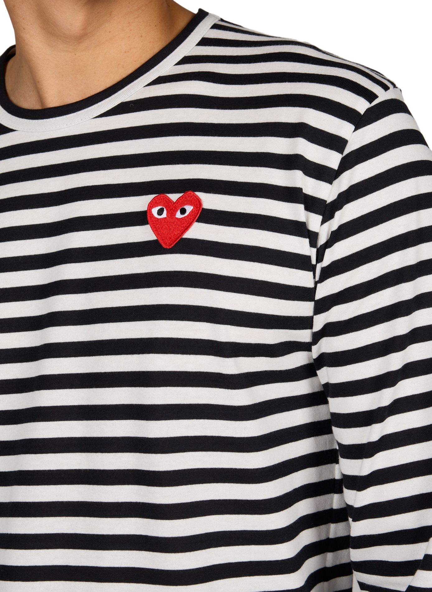 T-shirt à rayures en coton COMME DES GARCONS PLAY Multicolore