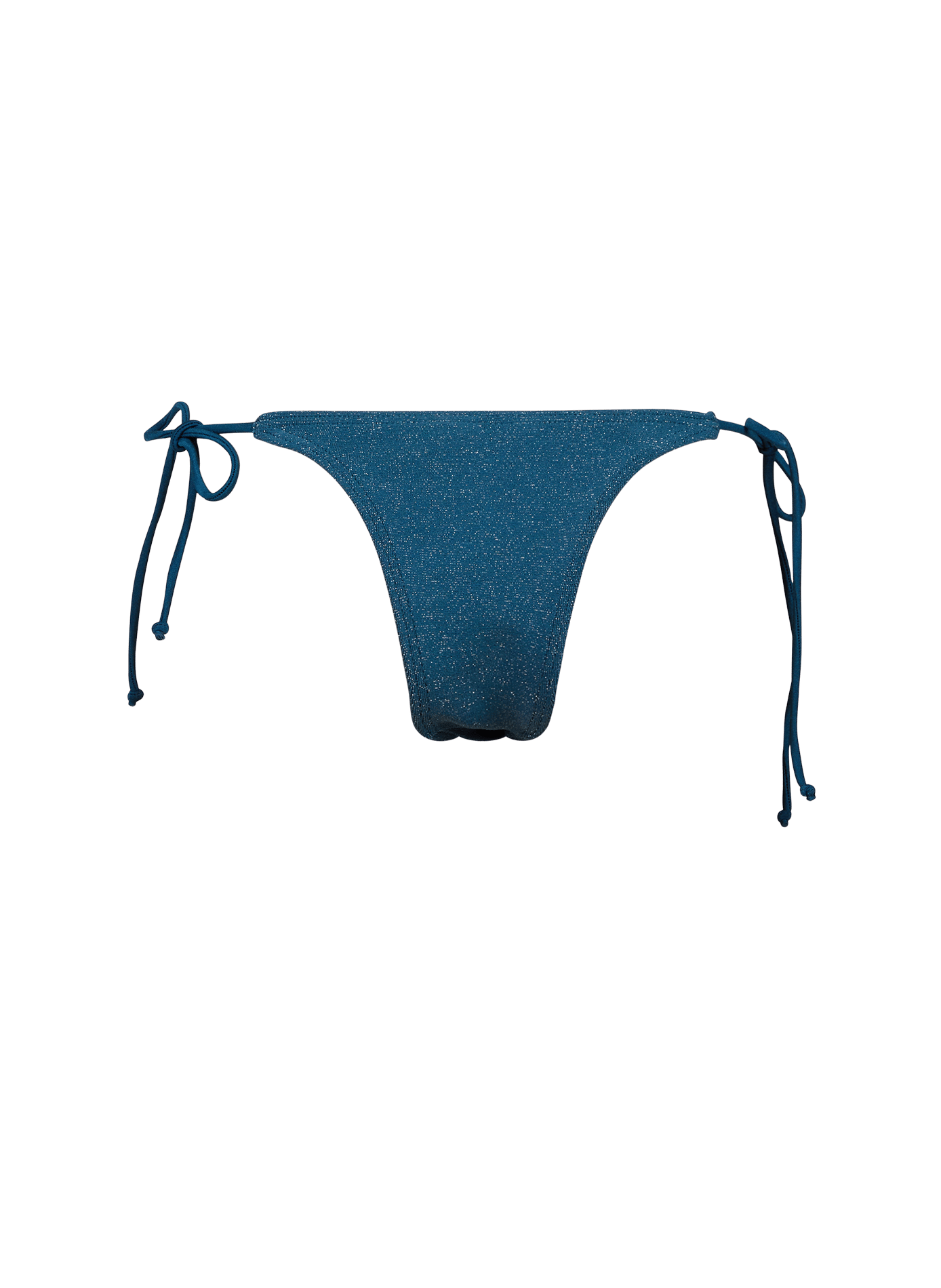 Bas de maillot de bain brillant à nouer BOND EYE Bleu