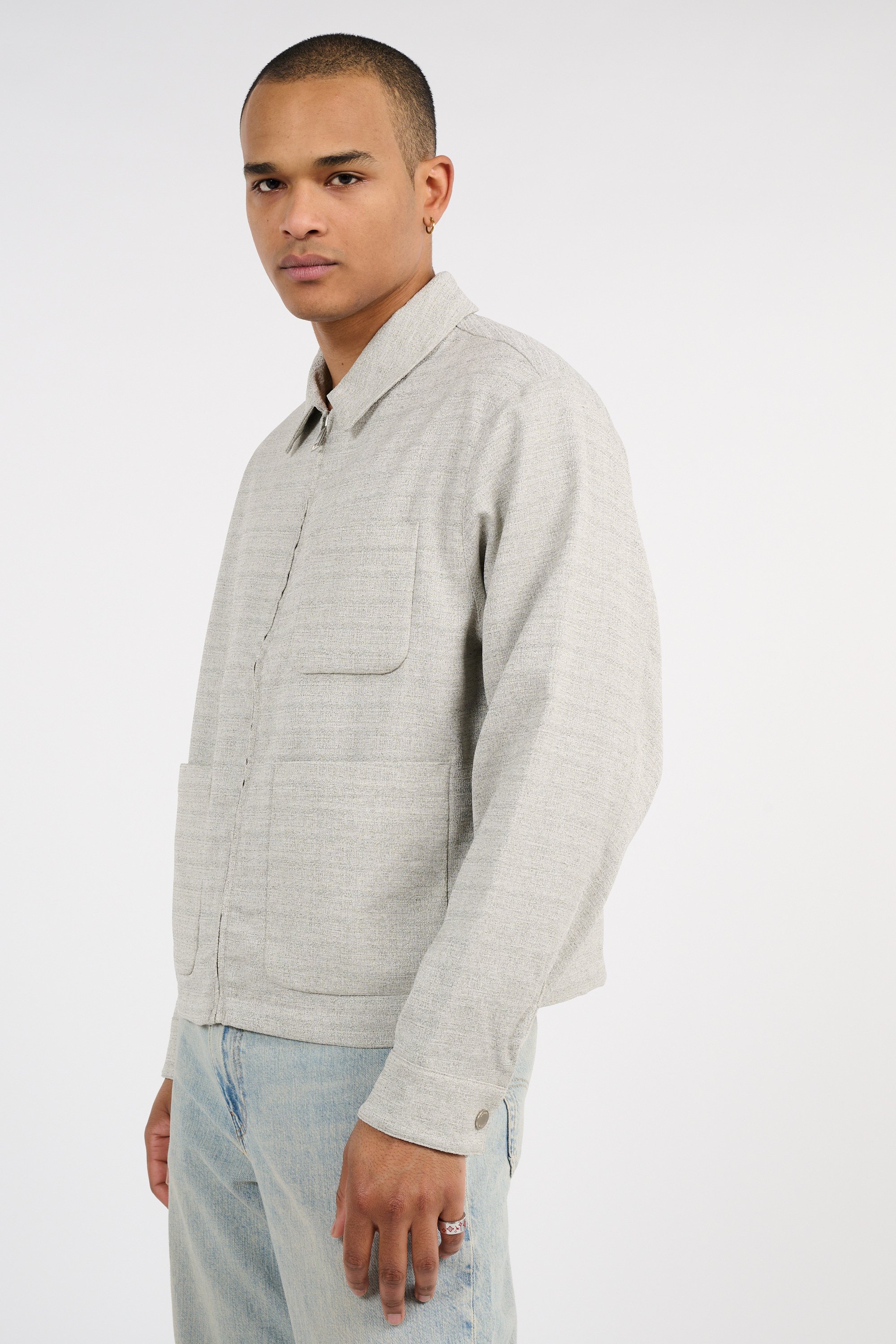 Veste blouson LACOSTE Gris