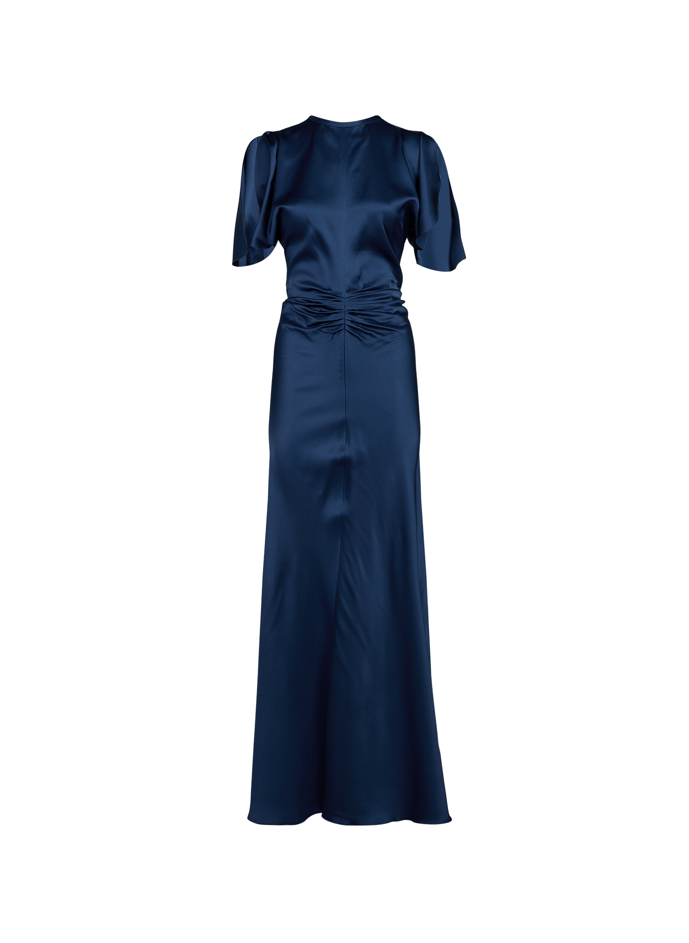 Lange satijnen jurk Isabella VICTORIA BECKHAM Blauw