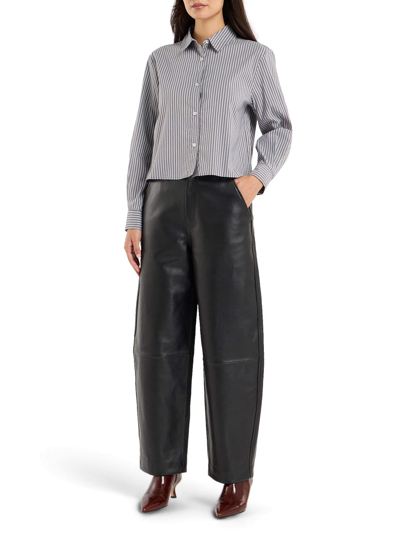 Shirt with classic collar in blended cotton | Multicolour SAISON 1865 Women