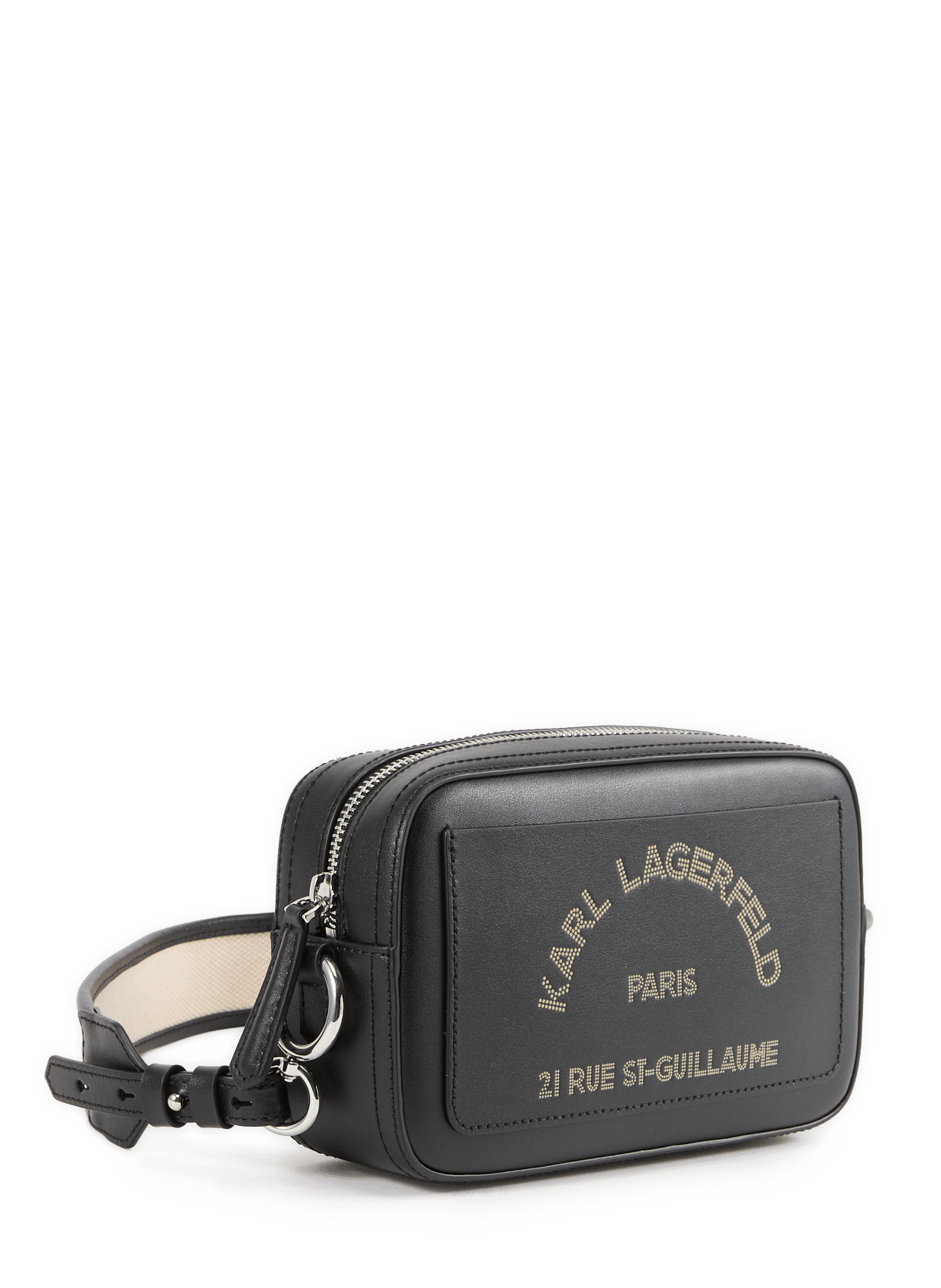 Shoulder bag K/Daily in leather KARL LAGERFELD Black