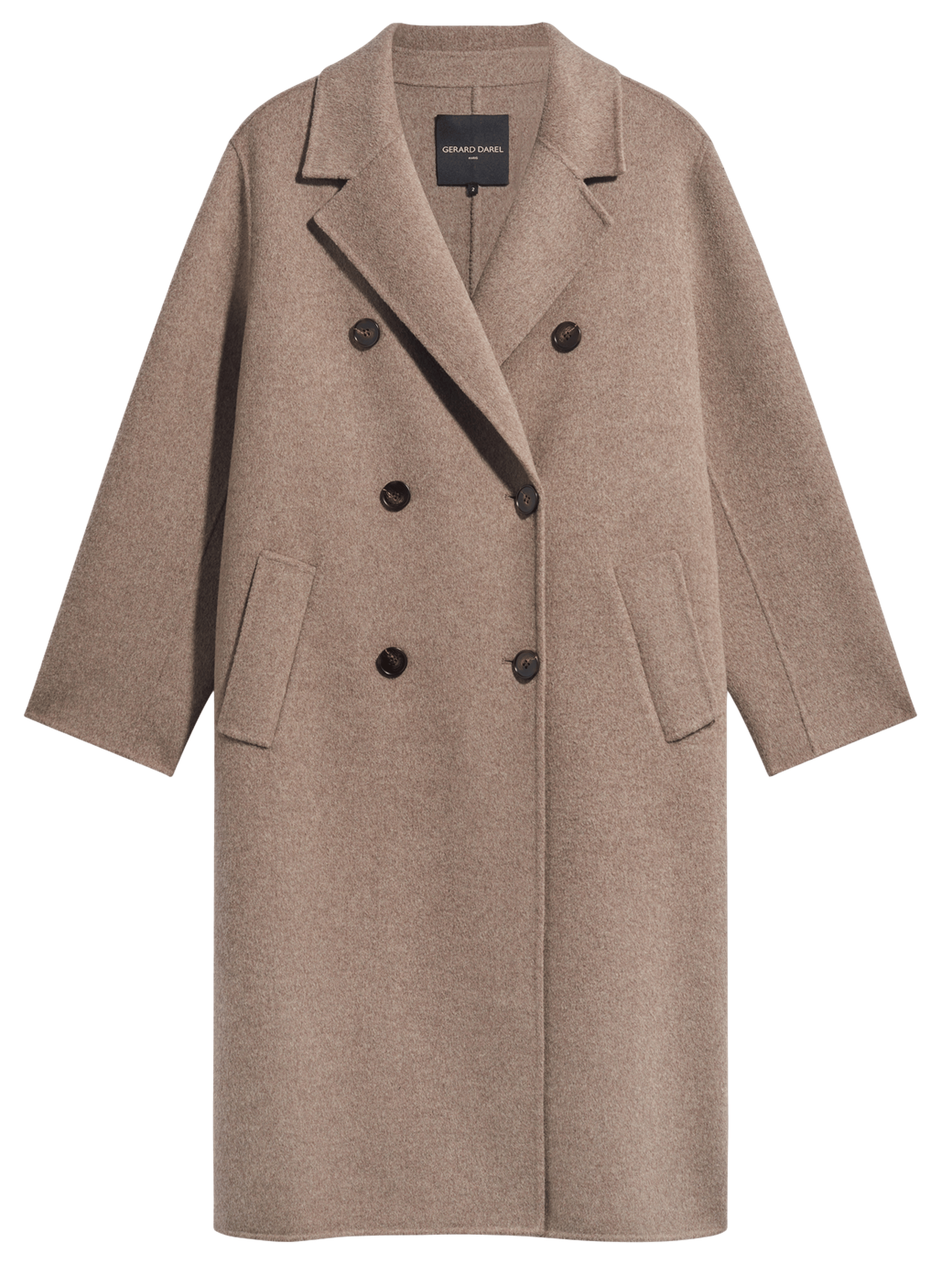 Manteau long croisé - aela GERARD DAREL Marron