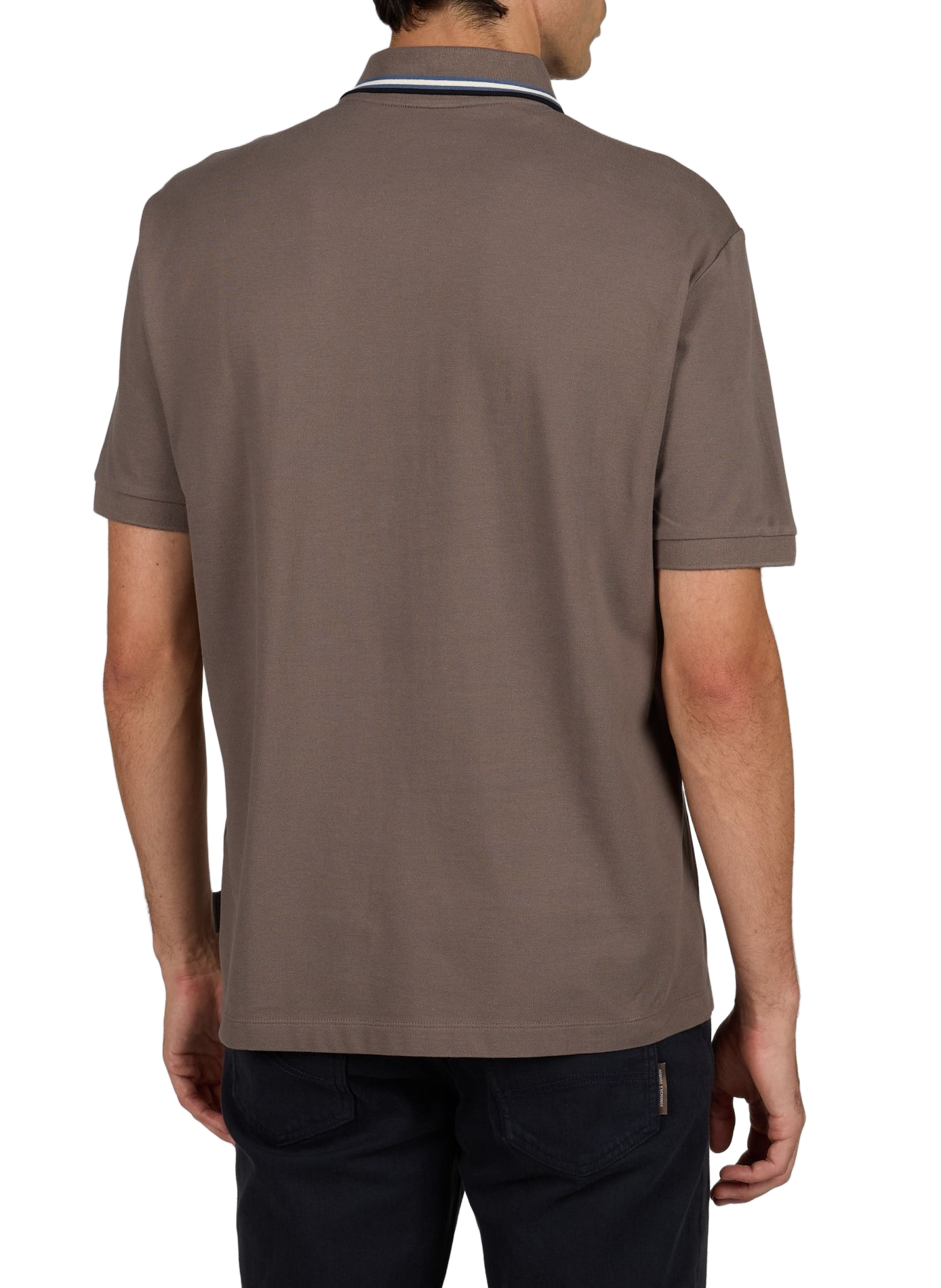 Straight cotton polo shirt ARMANI EXCHANGE Beige