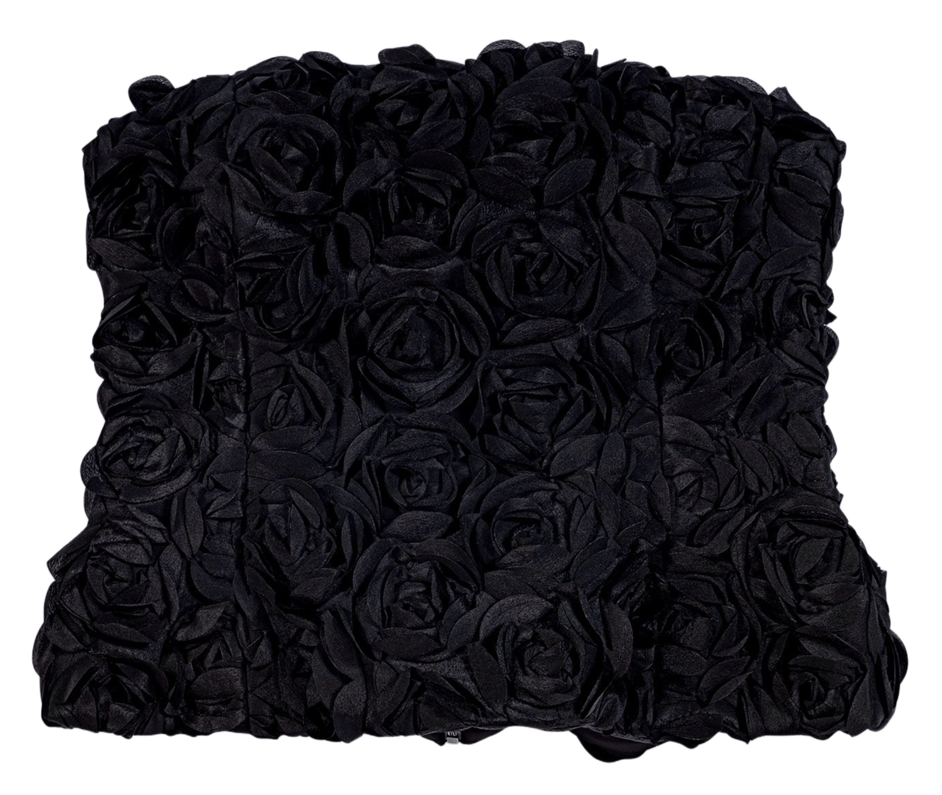 Top bustier orné de fleurs MAJE Noir