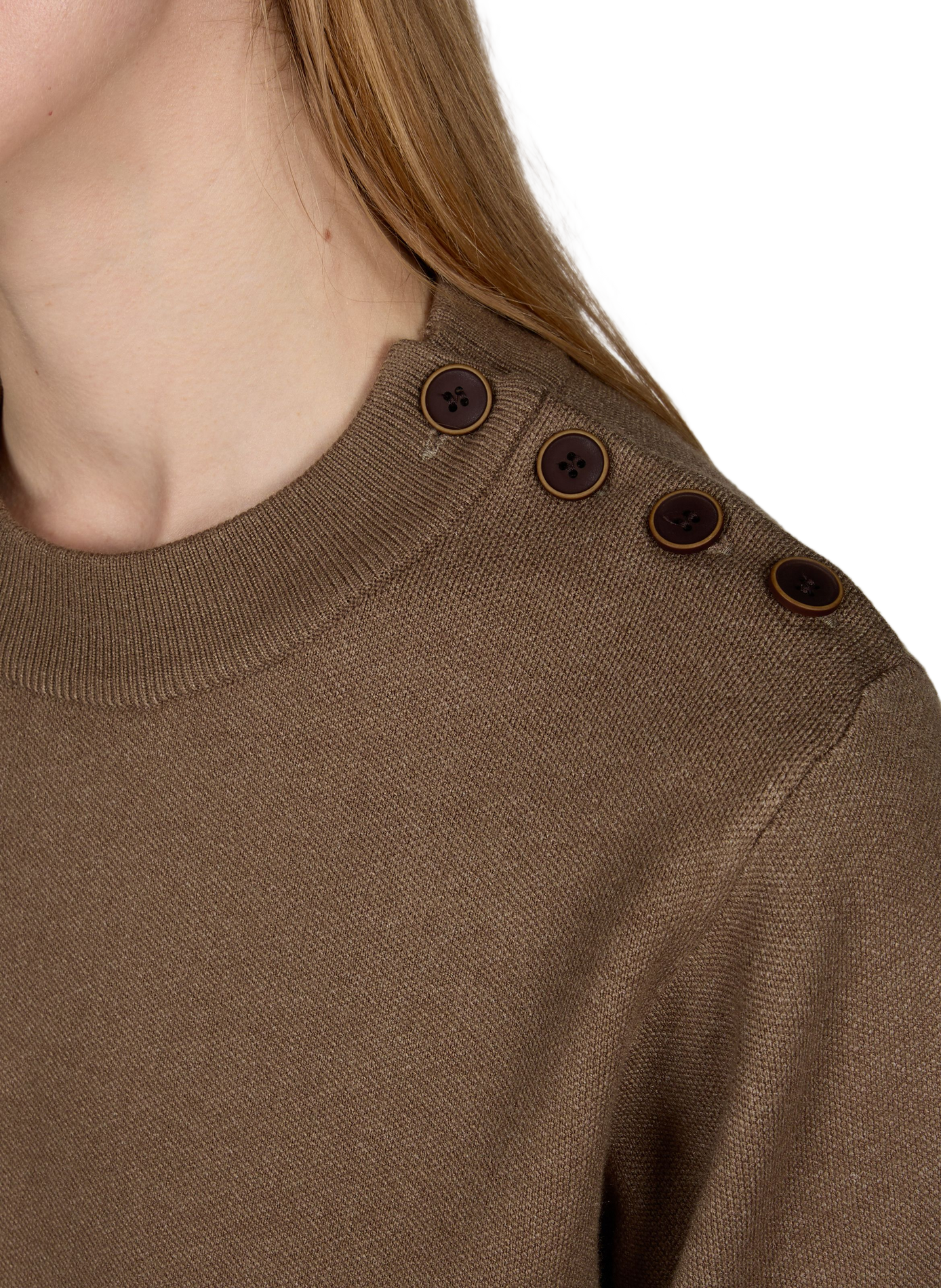Kurzes Kleid mit V-Ausschnitt ARTLOVE Braun