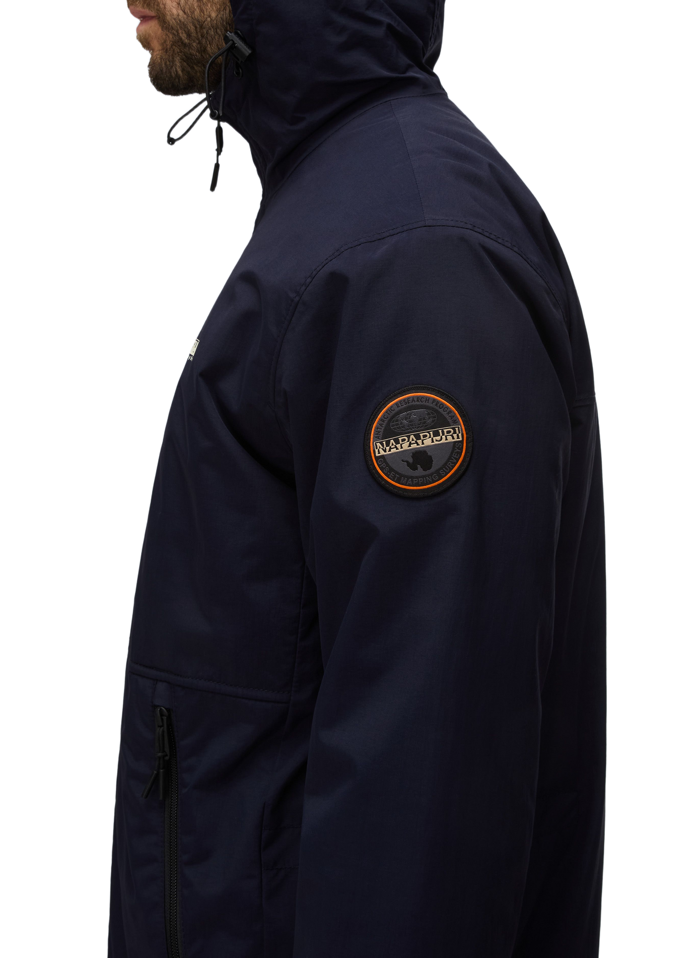 Parka droite unie à capuche NAPAPIJRI Bleu