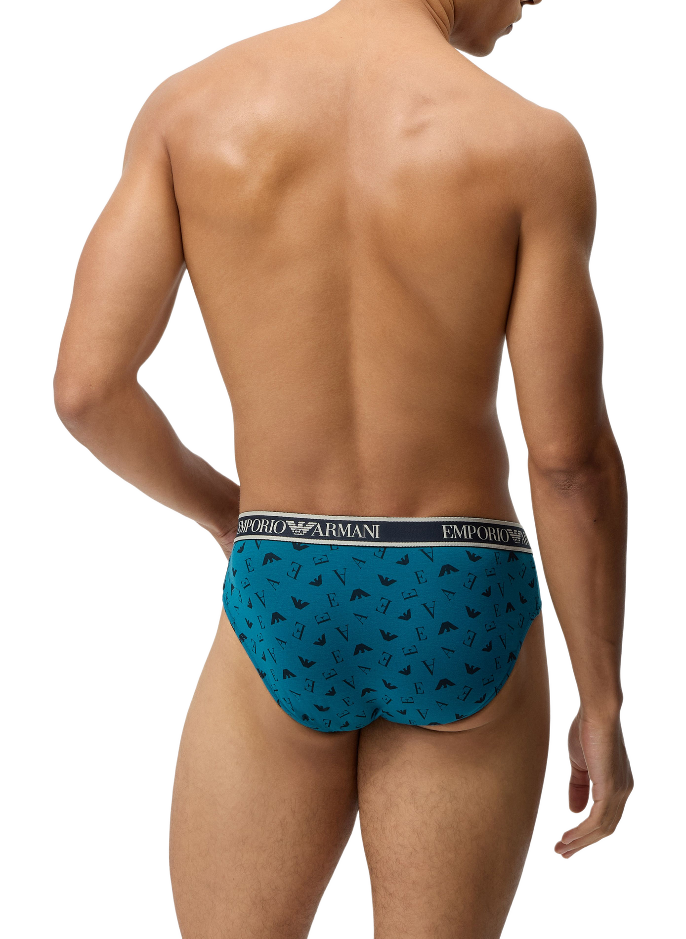 Set van 3 slips in gemengd katoen EMPORIO ARMANI Veelkleurig