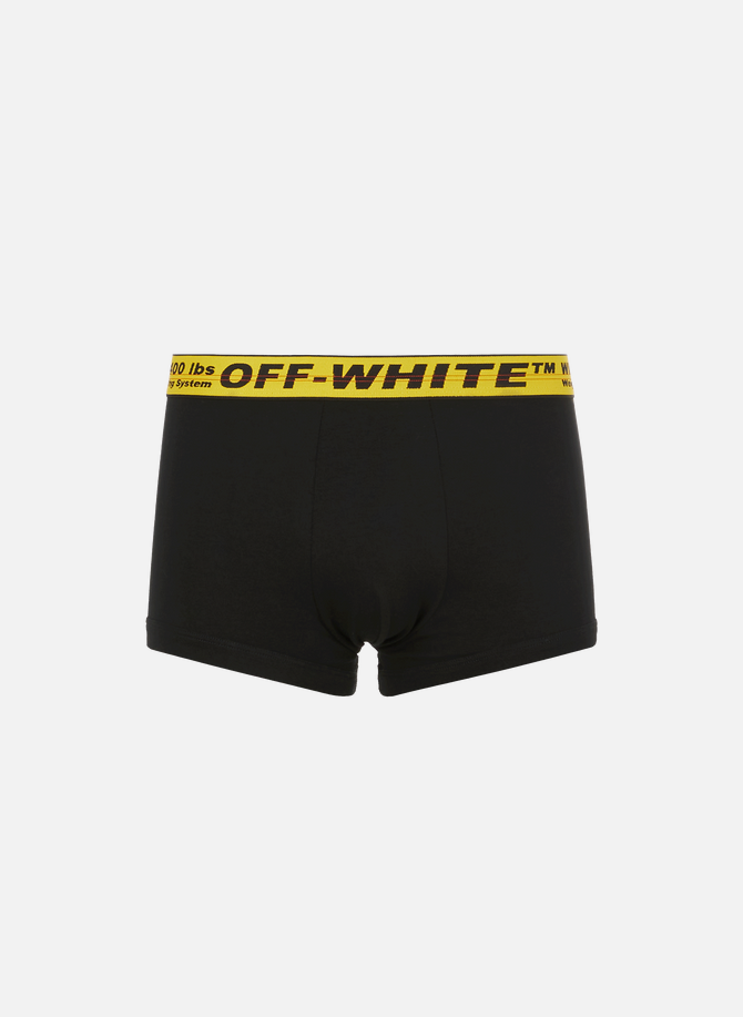 Boxer logotypé en coton stretch OFF-WHITE