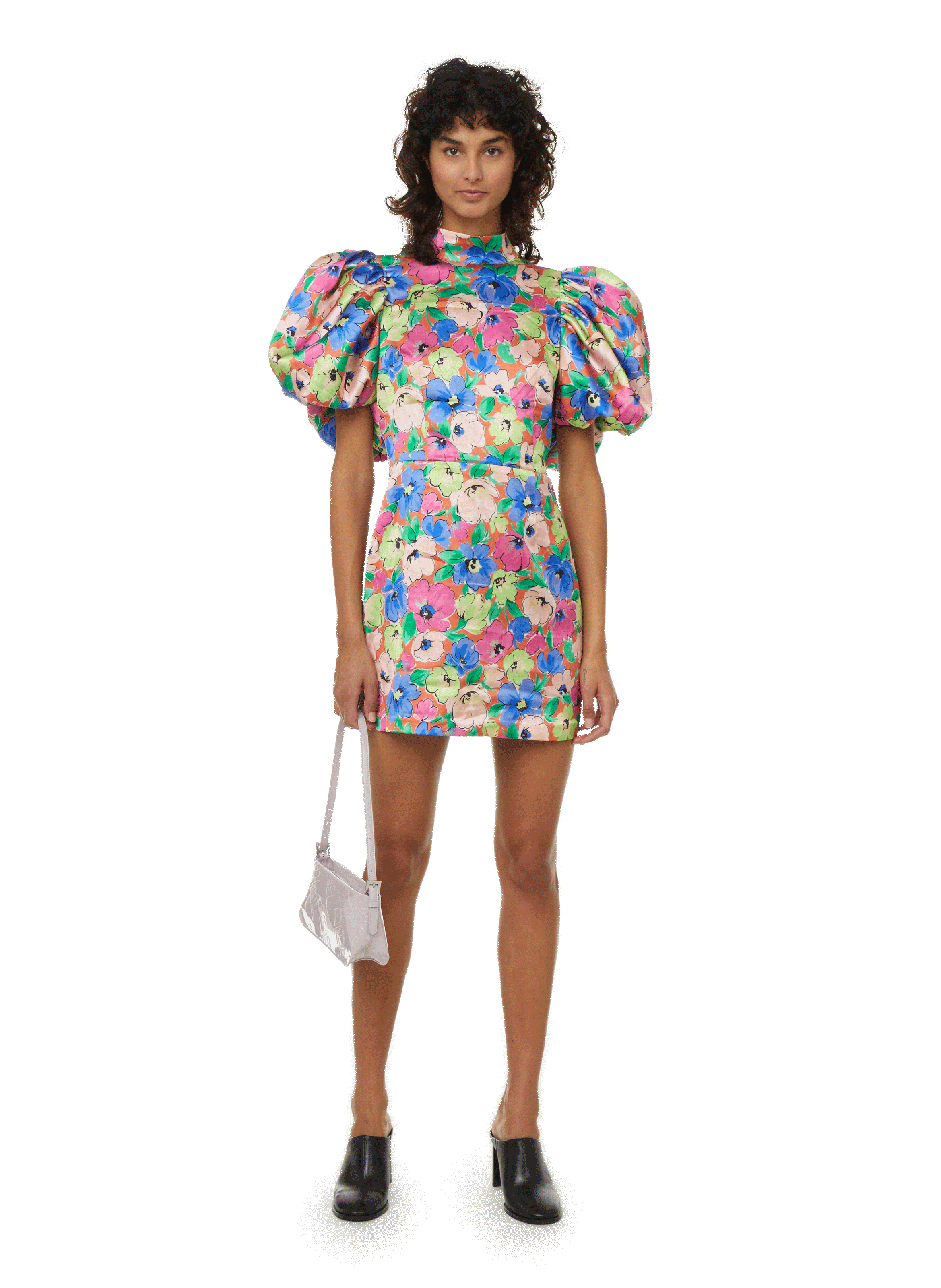 Sac à main Dulce en cuir embossé BY FAR Rose