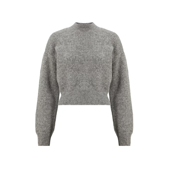 Jacquemus Logo Intarsia Knit Jumper In Grey