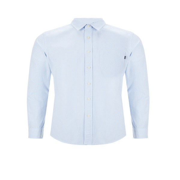 Dockers Striped Cotton Shirt In Blue