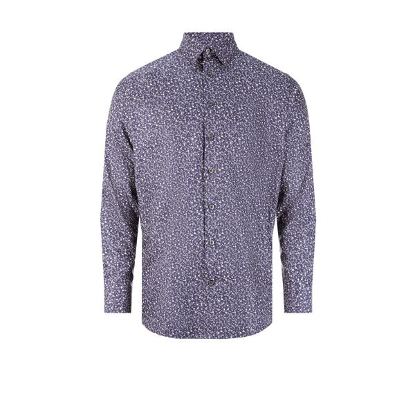 Selected Patterned Shirt In Blue