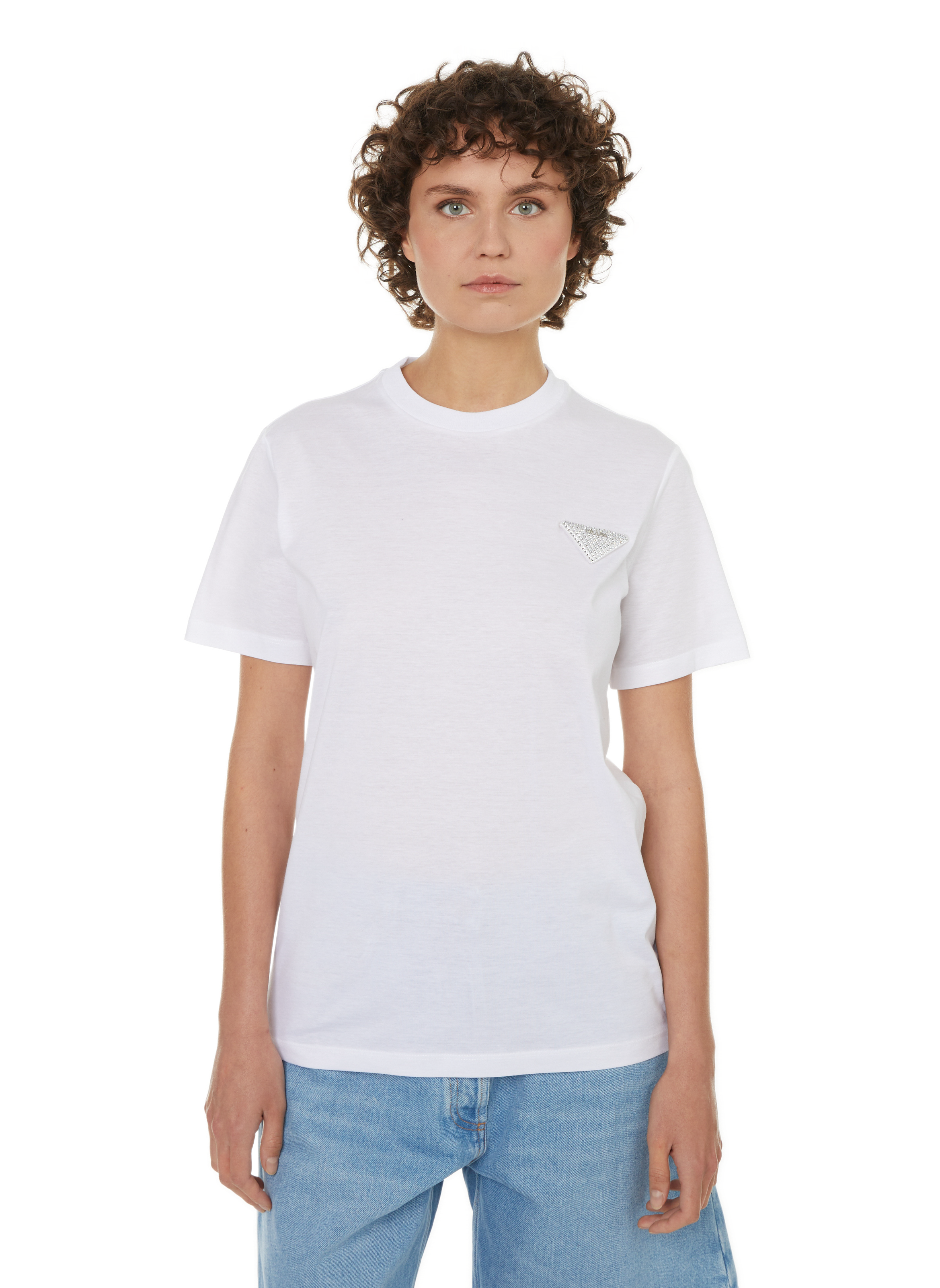 Logo T-shirt PRADA White