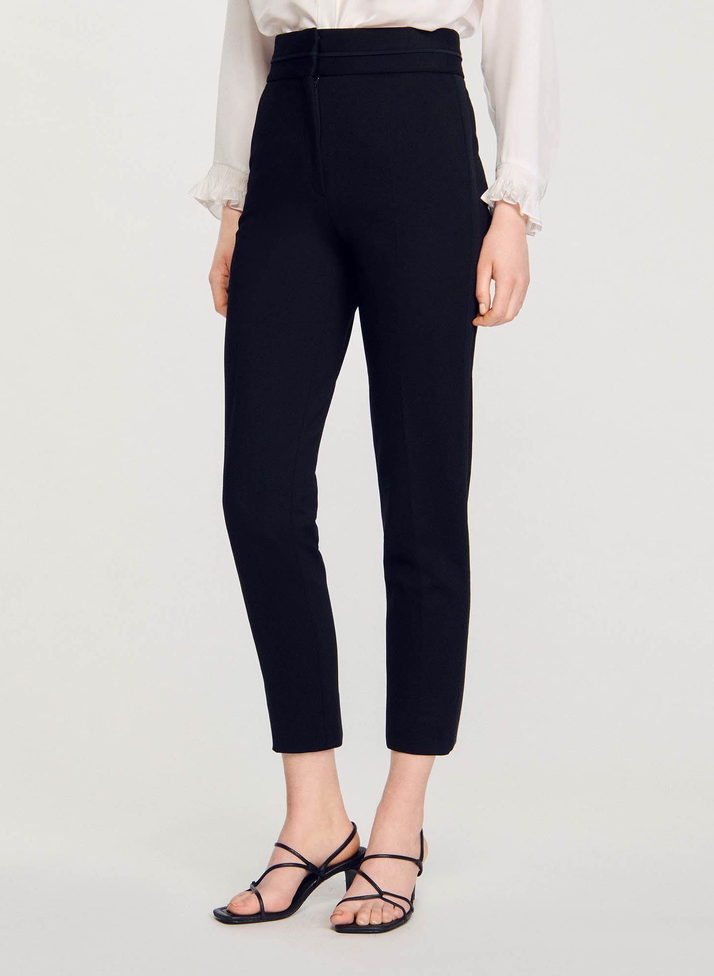 PANTALON CIGARETTE TAILLE HAUTE SANDRO pour FEMME Printemps