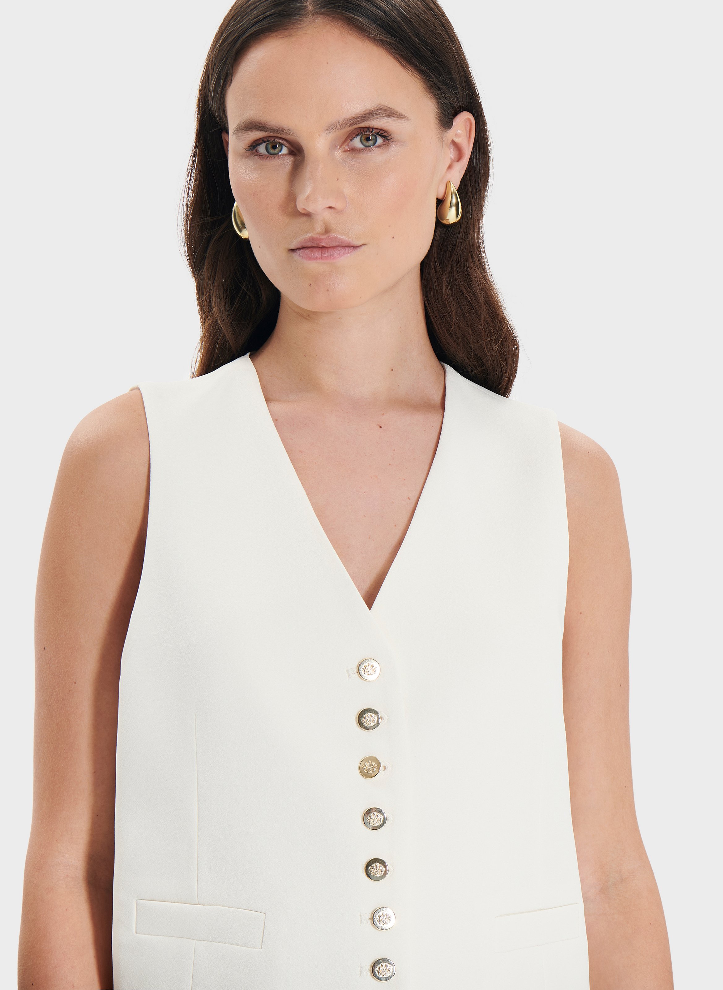 Gilet  gianno ZAPA Blanc