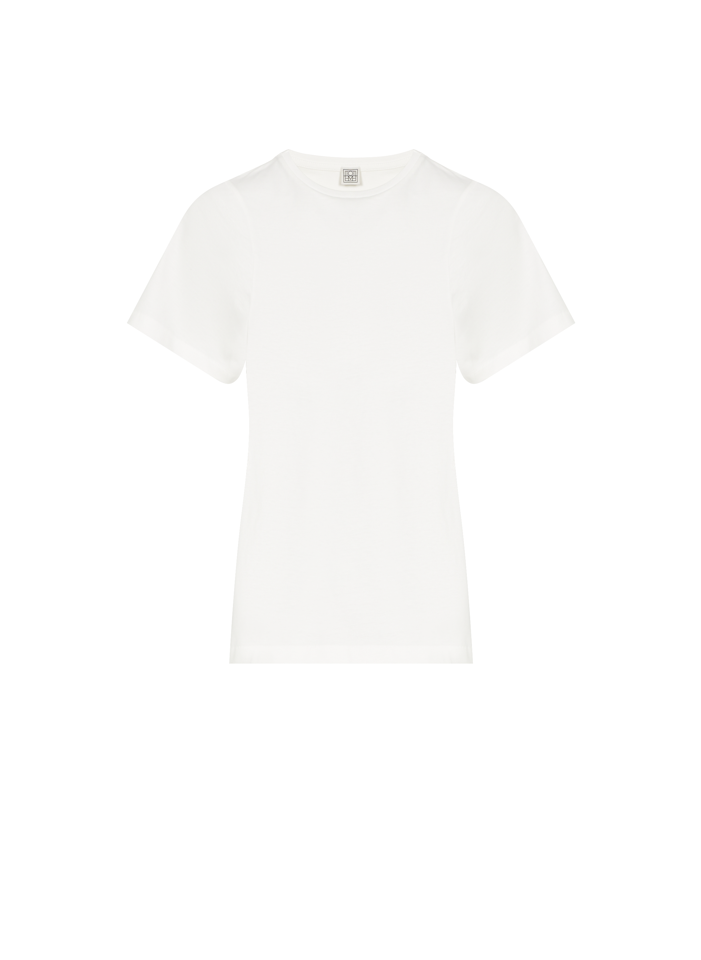 T-shirt uni en coton TOTEME Blanc