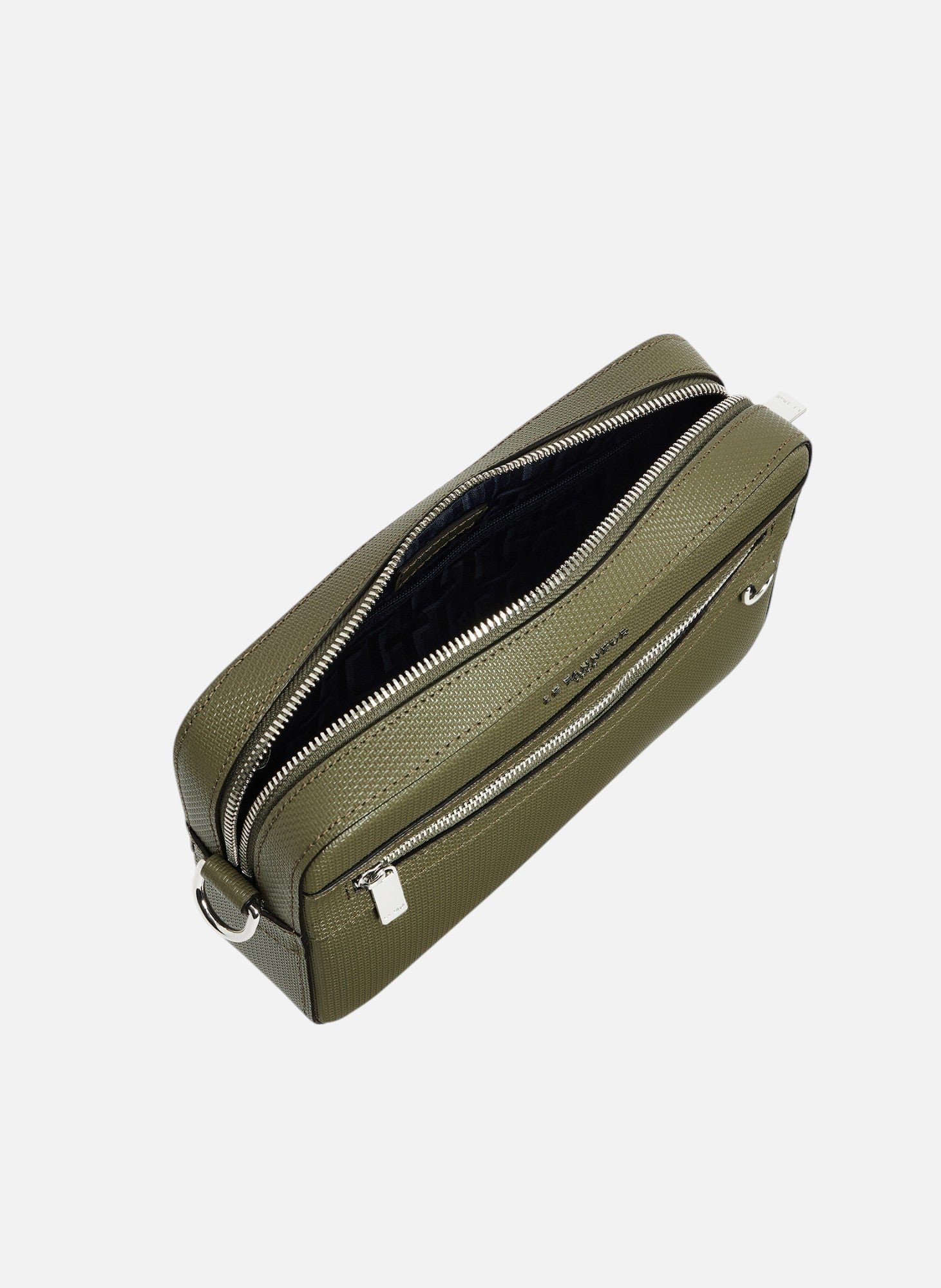 Petite sacoche emile en cuir signature t LE TANNEUR Vert