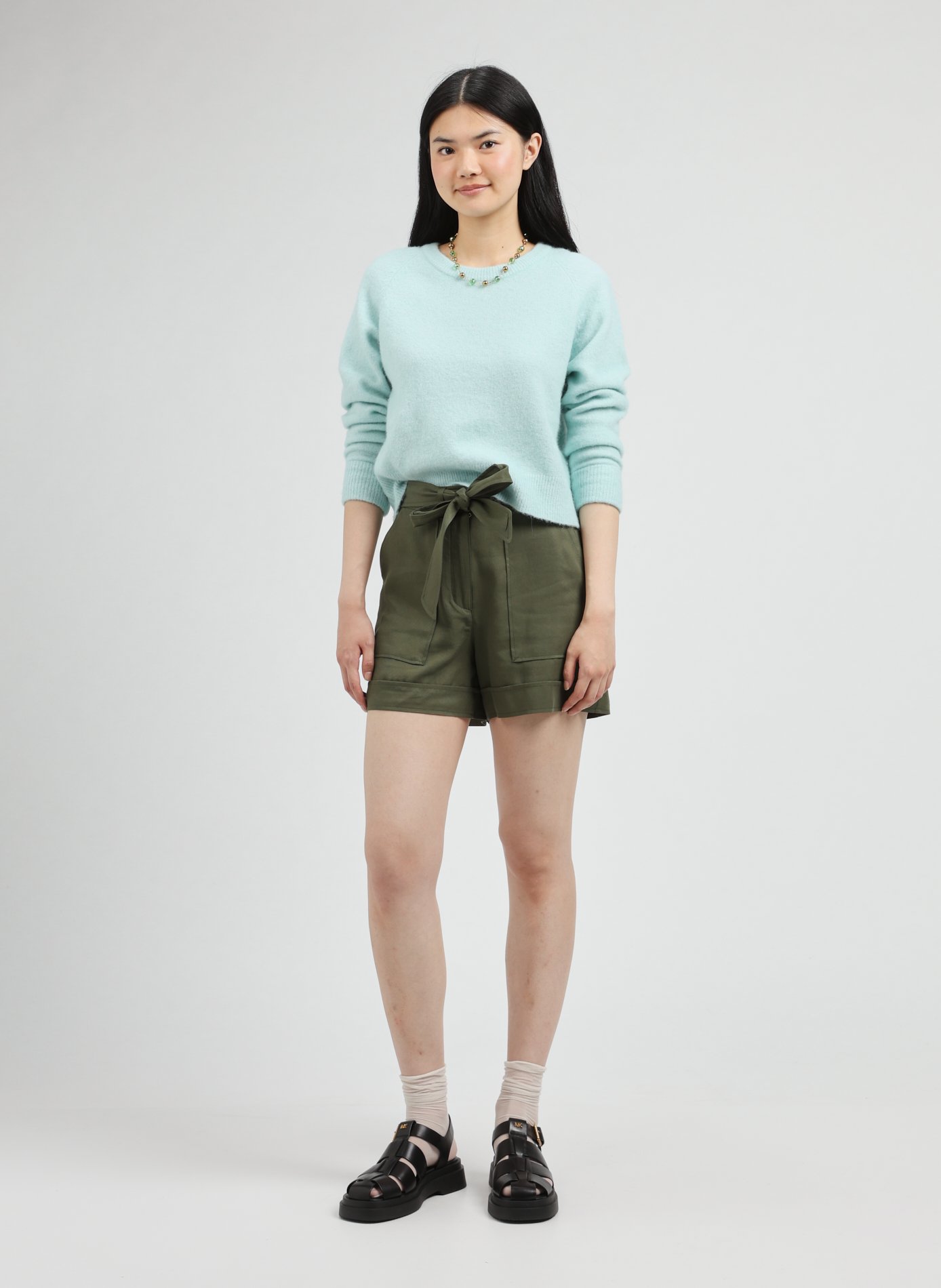 Pull uni en laine SAMSOE SAMSOE Vert
