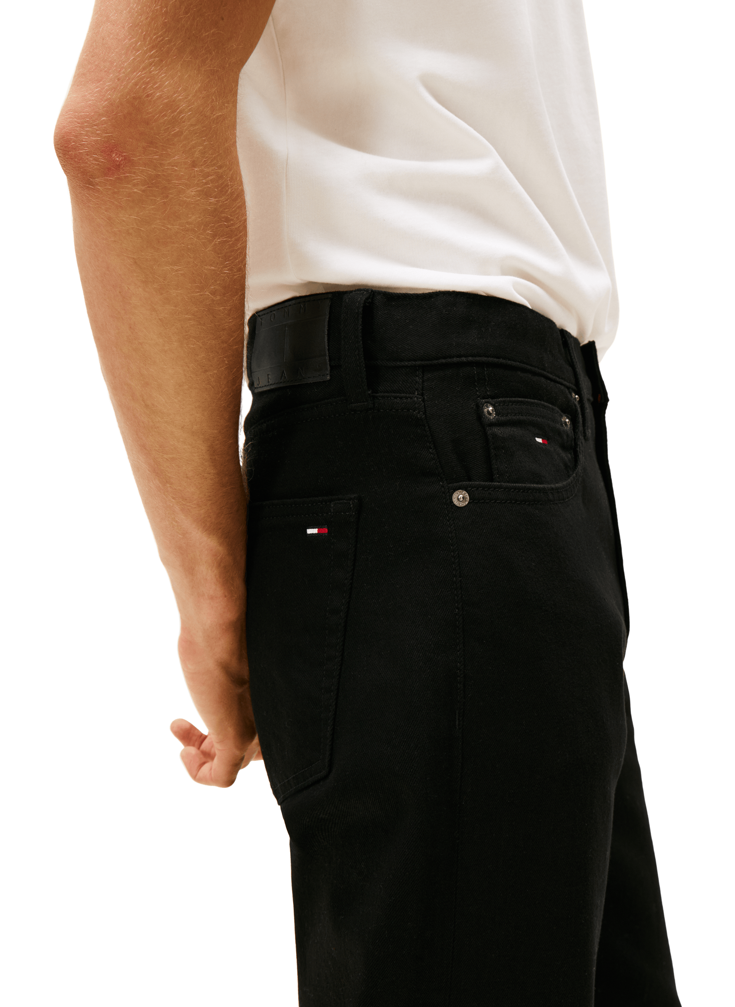 Straight-cut cotton-blend jeans TOMMY HILFIGER Blue