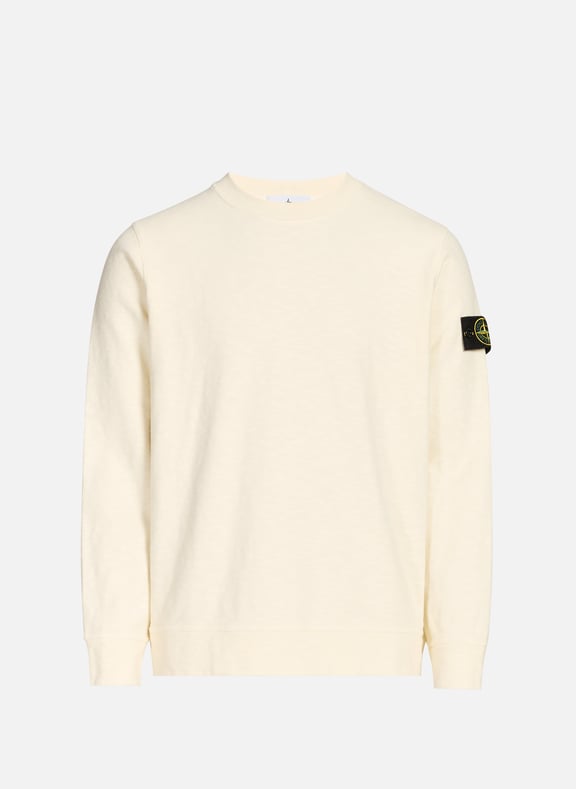 Sweatshirt en coton Blanc by STONE ISLAND STONE ISLAND Sweatshirt en coton Blanc