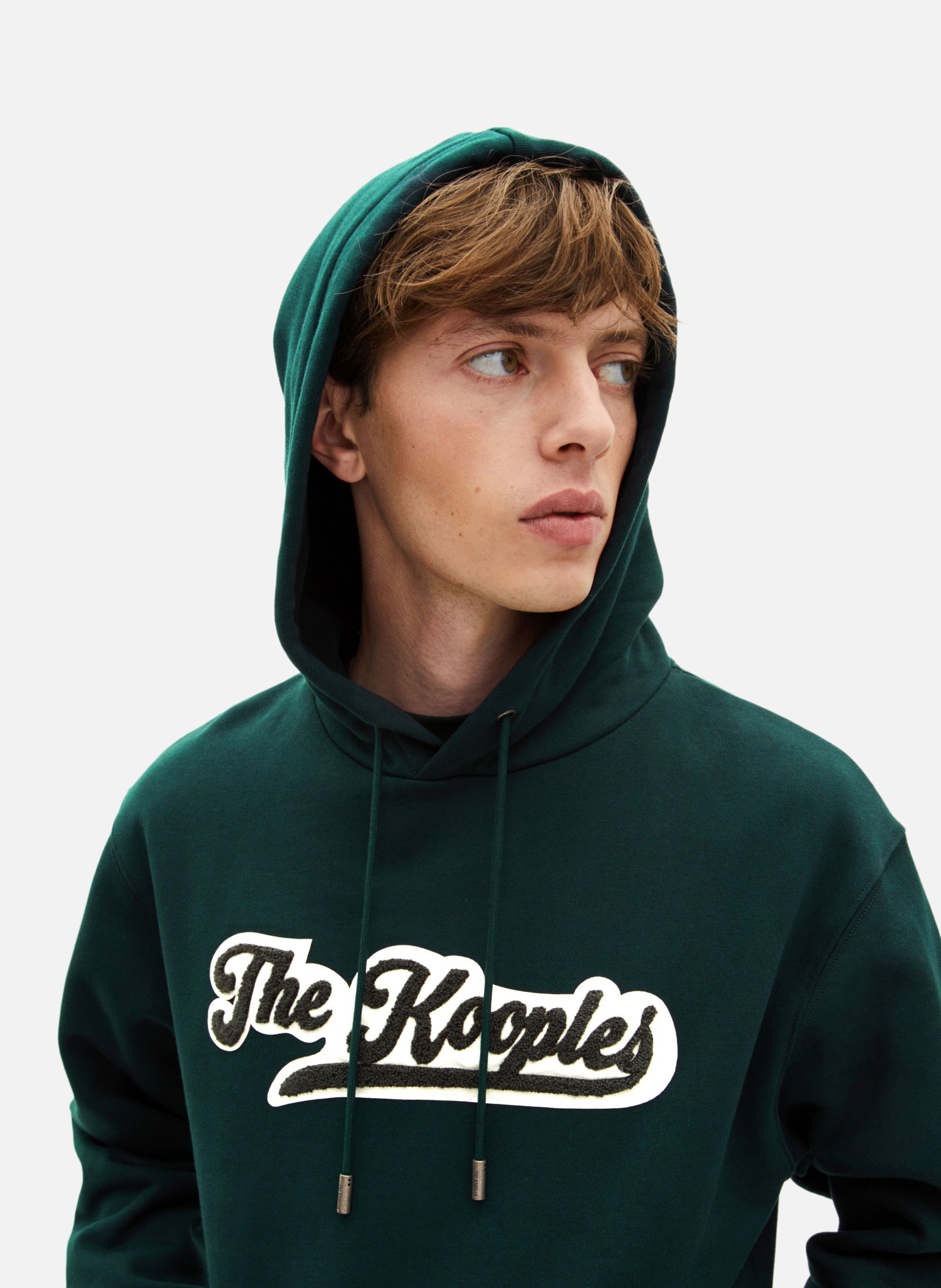 Sweatshirt à capuche avec patch THE KOOPLES Vert