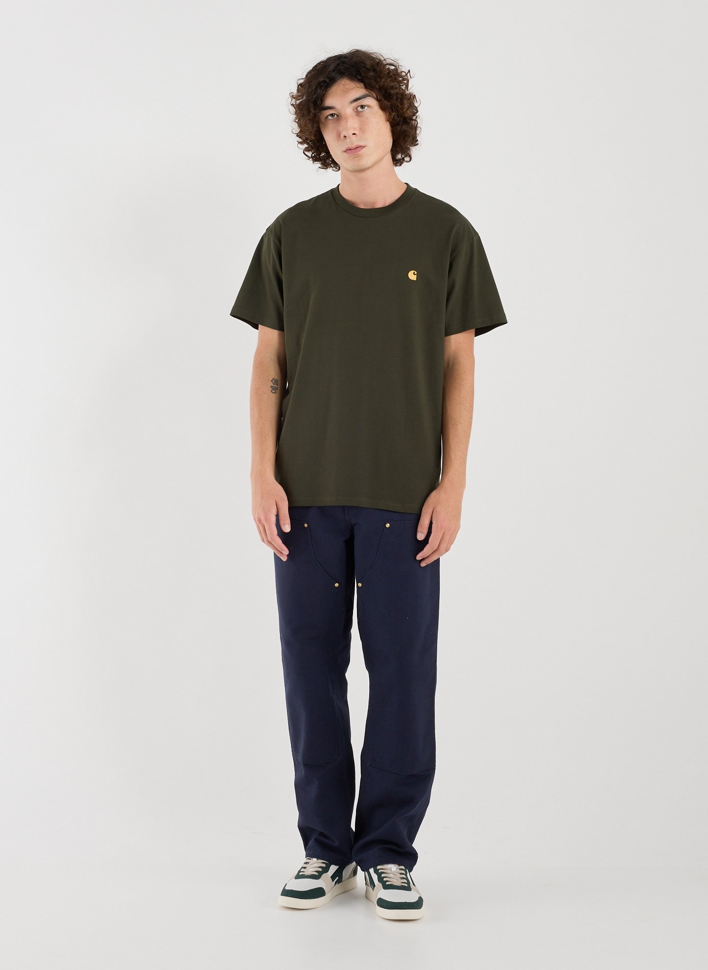 Straight-fit cotton T-shirt CARHARTT WIP Green