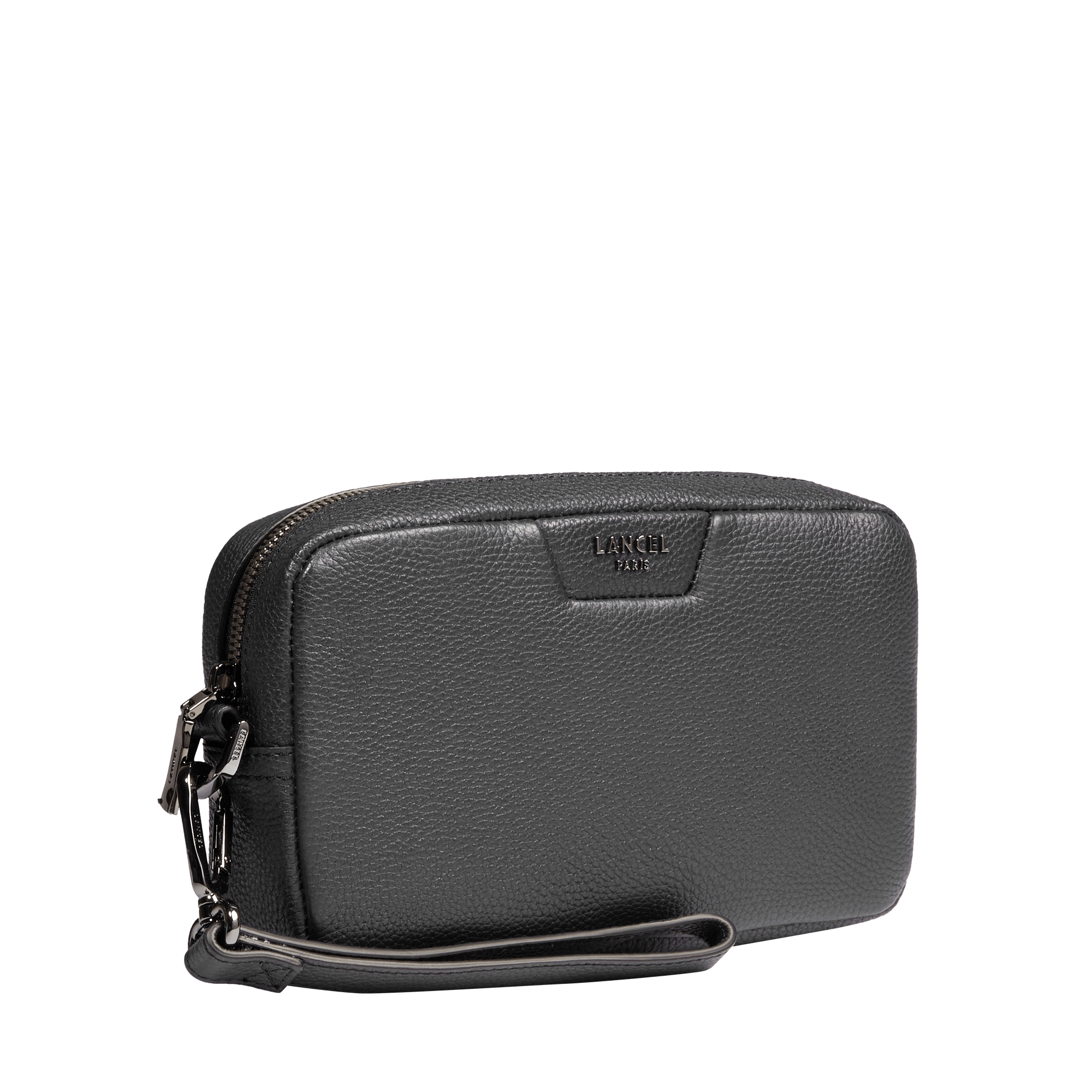 Mini sac dragonne zippé côme de lancel en cuir LANCEL Noir