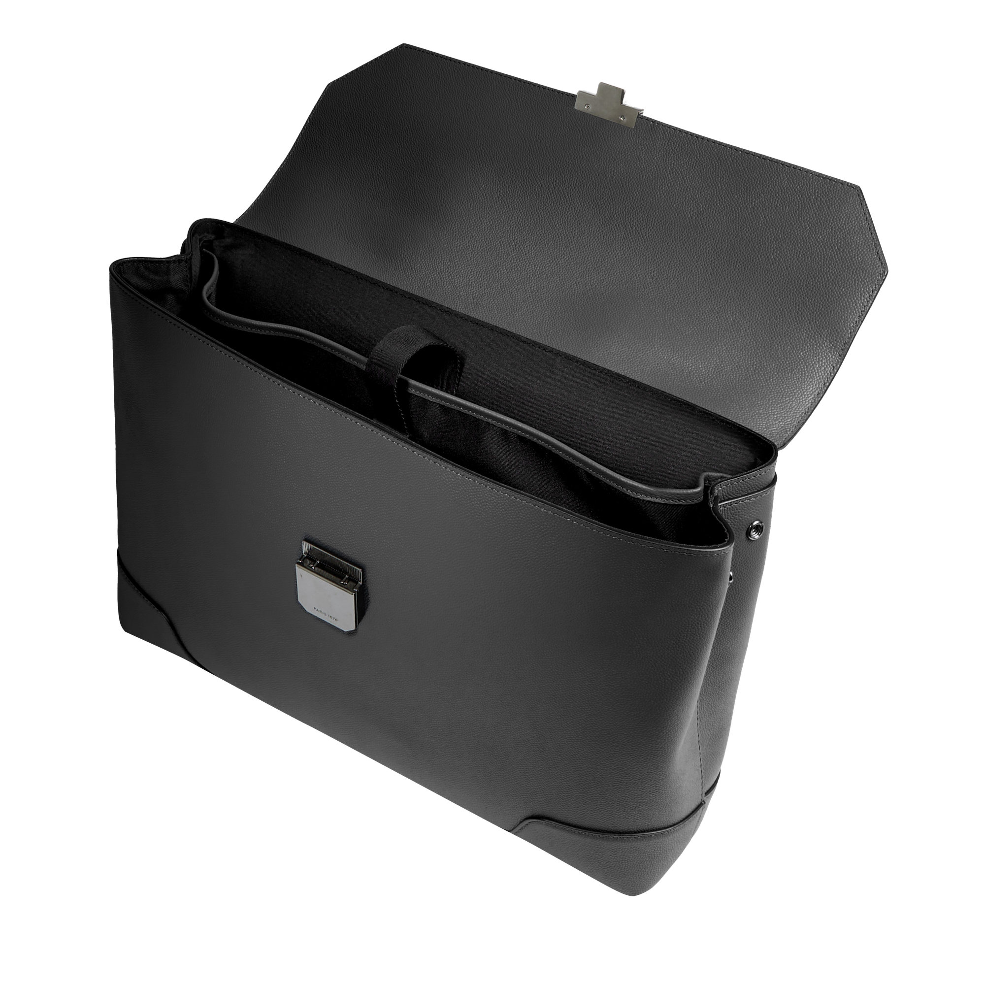 Porte-documents charlie de lancel en cuir LANCEL Noir